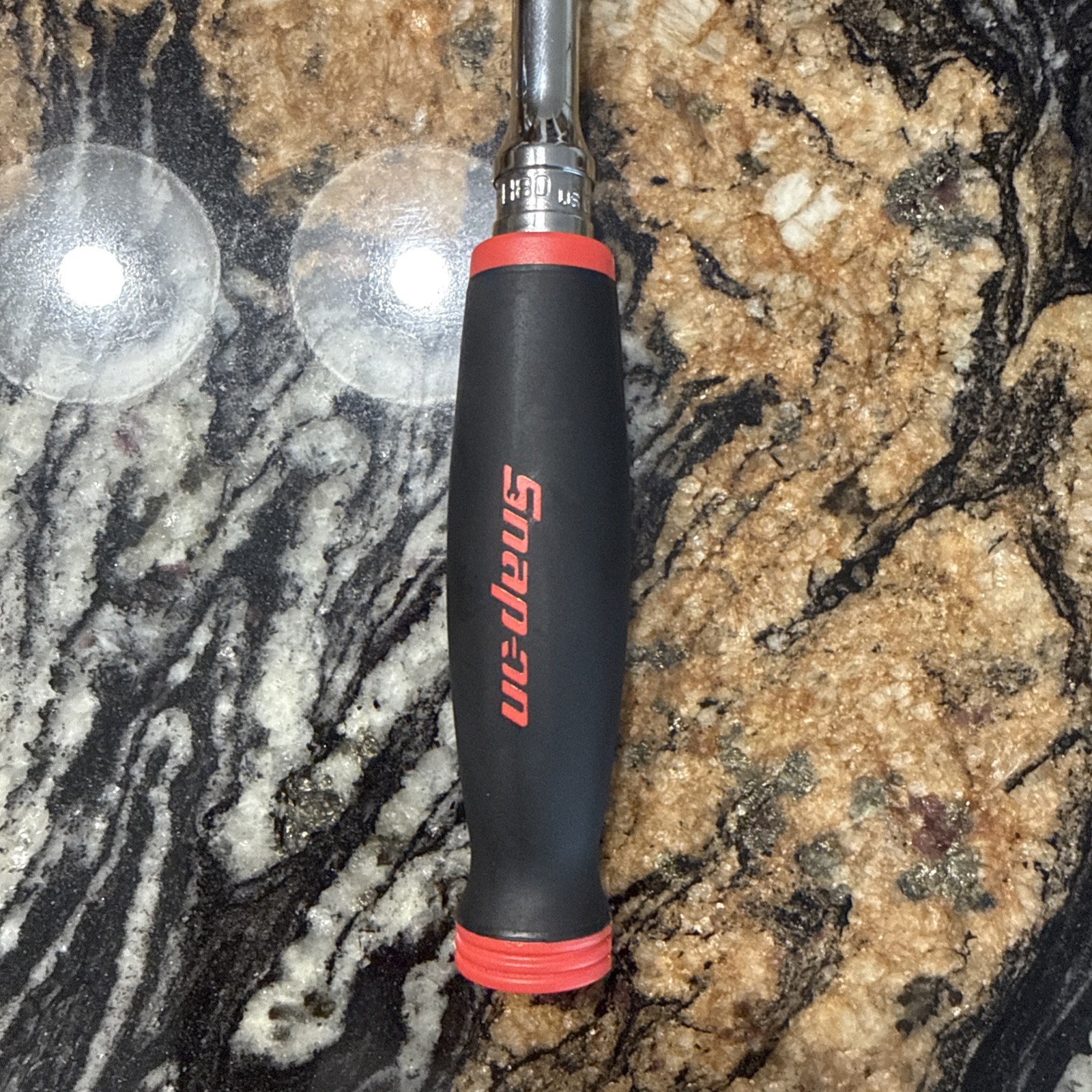 Snap- On Tools USA NEW Red 3/8” Drive Soft grip Fixed Head Ratchet FH80