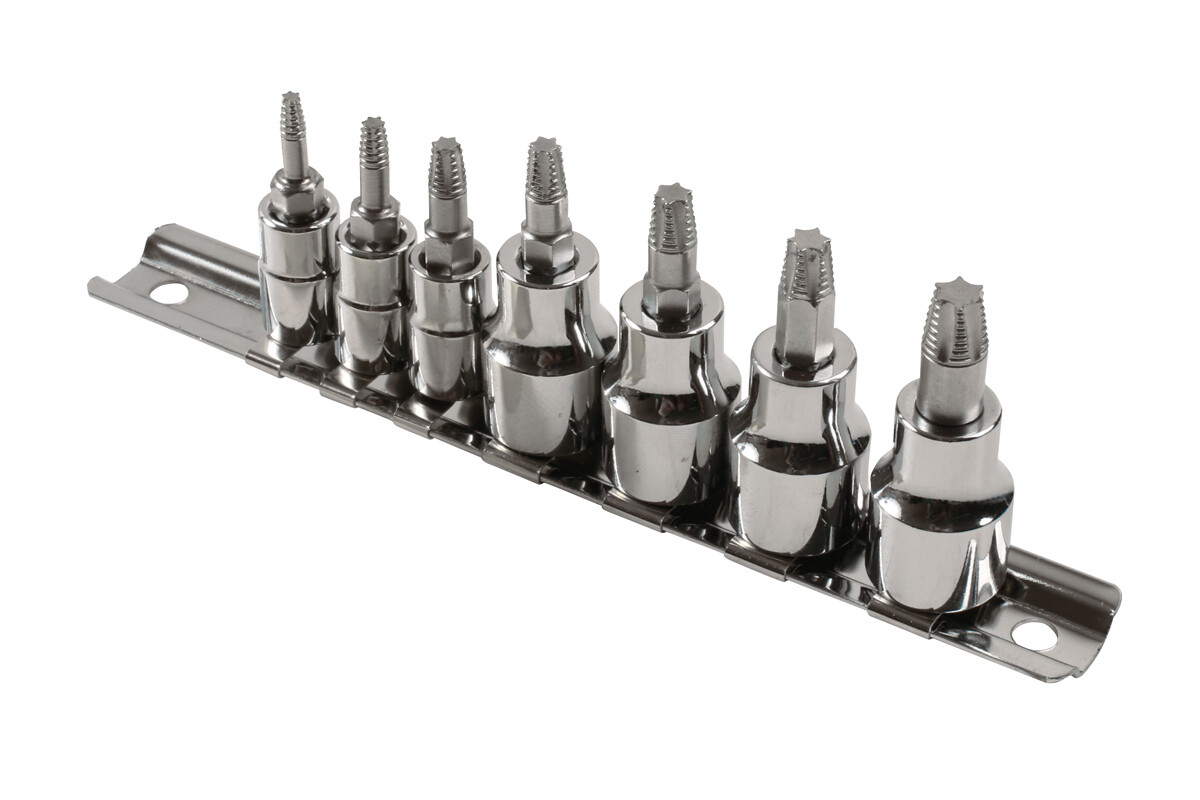 Laser tools 8053 Damaged Torx Screw Extractor Set 7 Piece 1/4»D Set