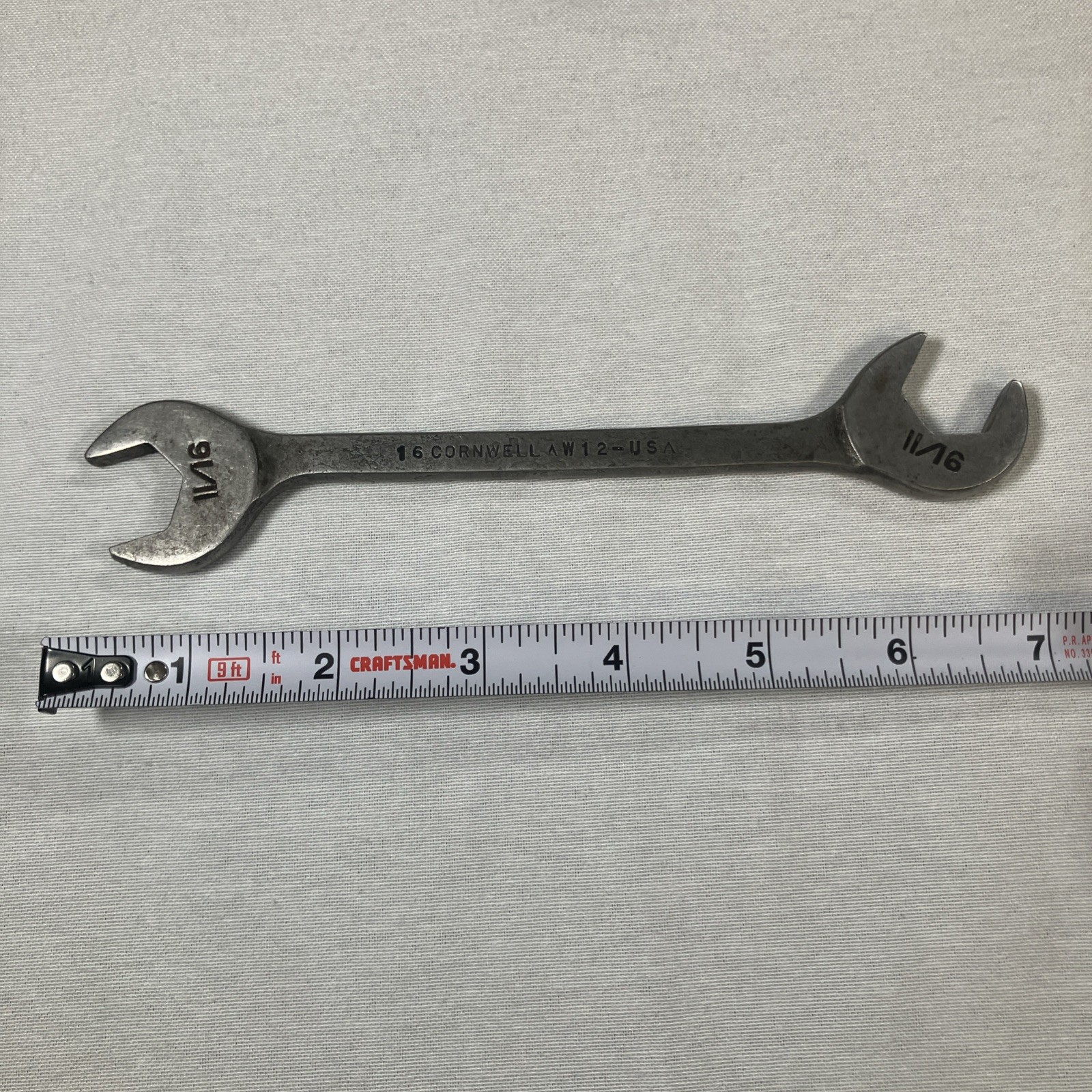 Vintage Cornwell Tools AW12 11/16″ 4-Way Angle Head Open-End Wrench USA Made