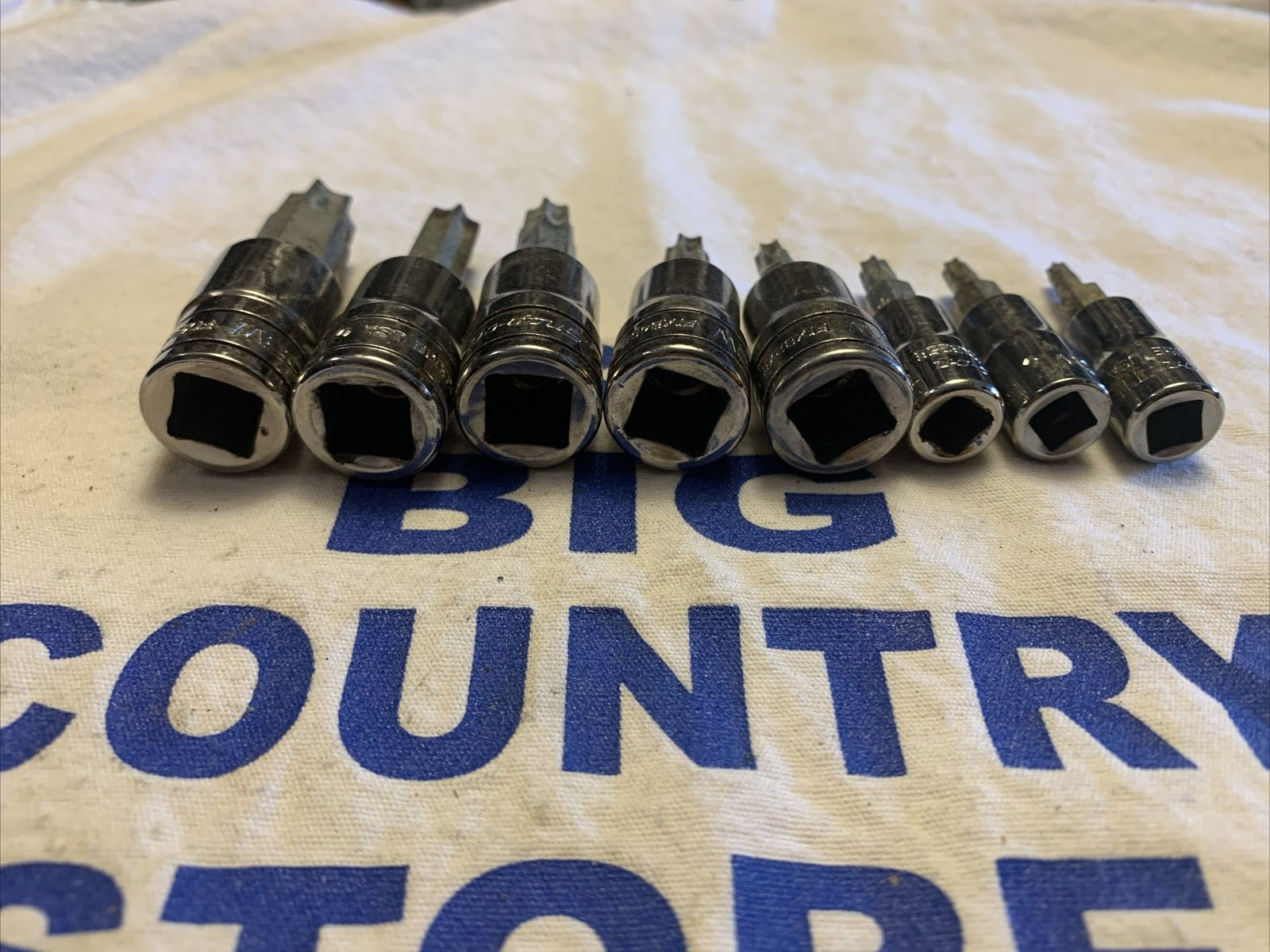 Snap-on 8pc Combination Drive TORX Bit Heavy-Duty Removal Socket Set 209EFTXBY