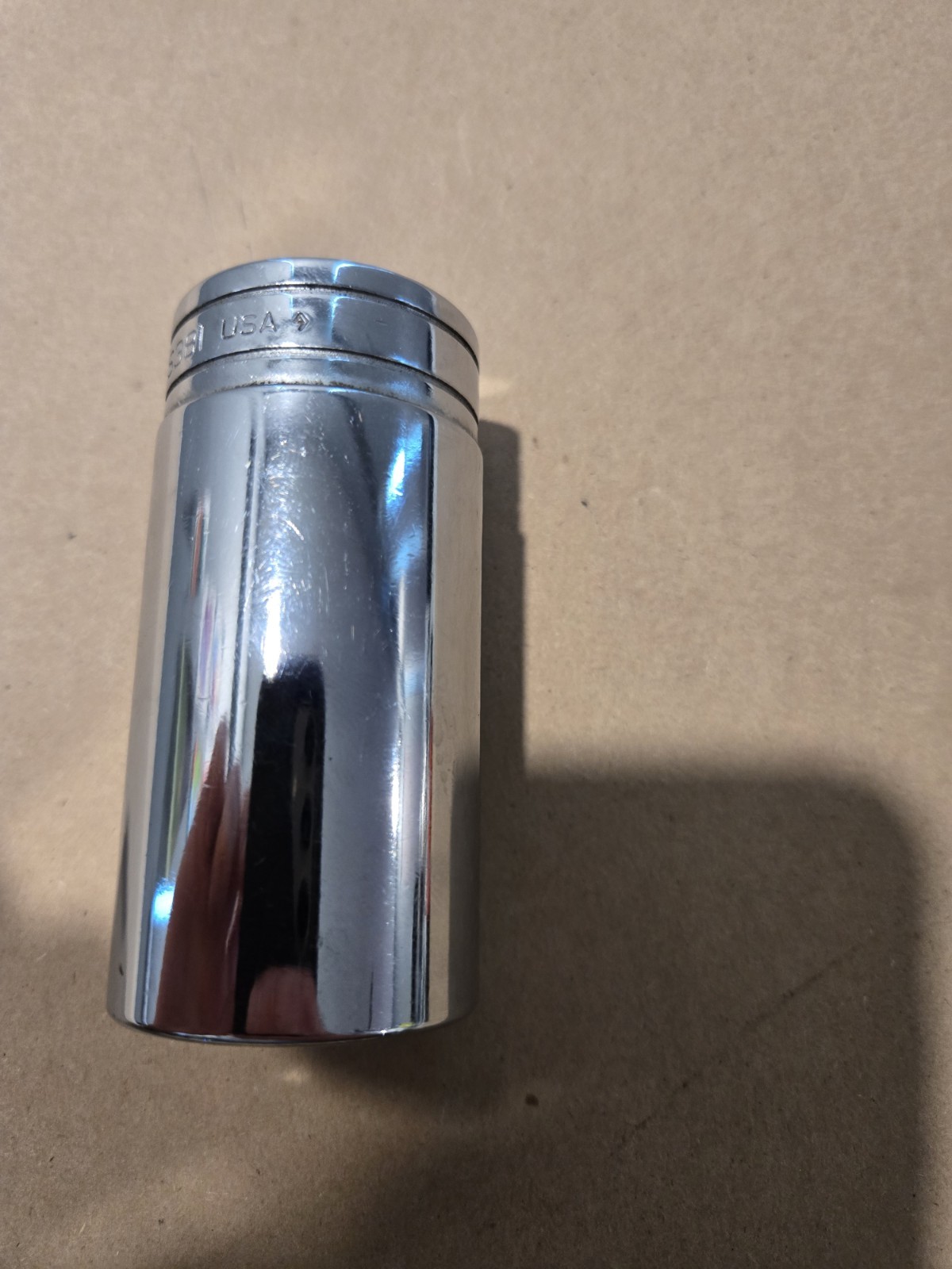 Snap On 1/2″ Drive 1-3/16″ 12PT SAE Deep Chrome Socket USA S381