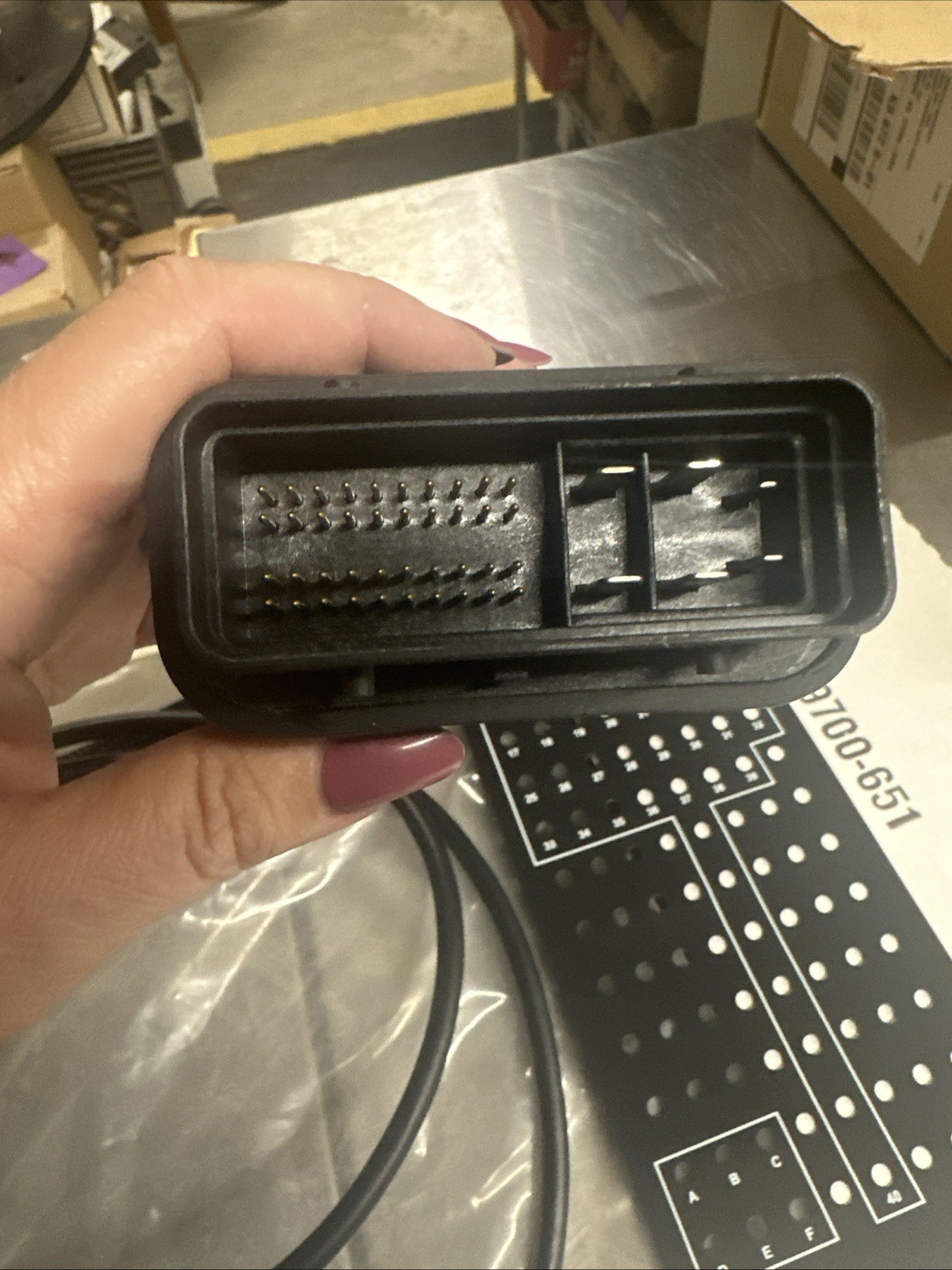 KENT MOORE TOOL J-39700-650 J-39700-651 BREAKOUT BOX ADAPTER & OVERLAY