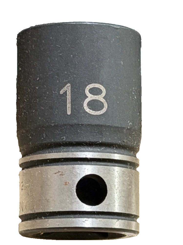 82018M 1/2″ Drive x 18mm Standard Length 6 Pt Duo-Socket Lifetime Warranty