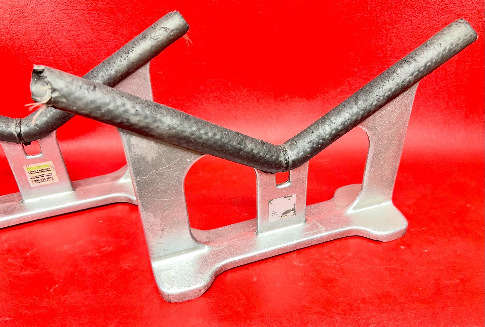 PAIR of GOODSON UNIVERSAL CYLINDER HEAD WORK STANDS V-STYLE ALUMINUM HH-200