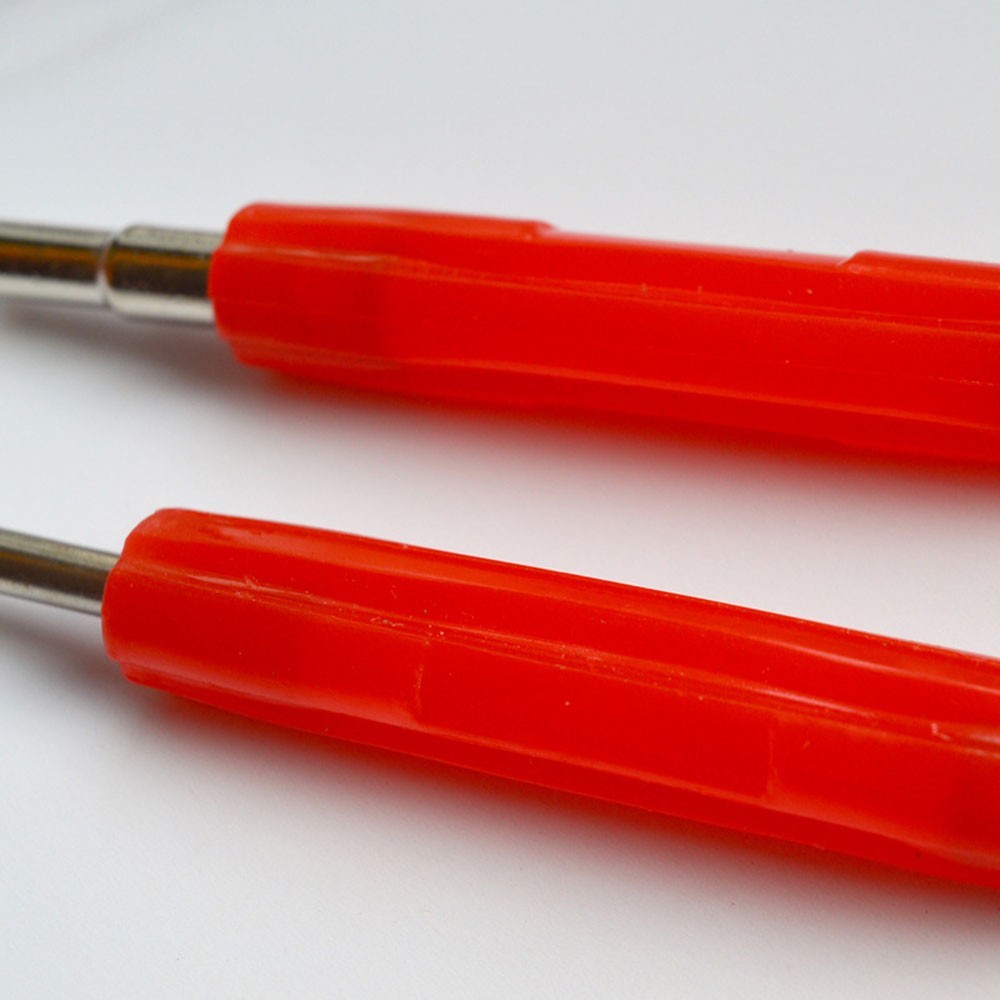 Red Silver Wrench Pneumatic Valve Core Extractor Motorcycle Truck Repair Tools