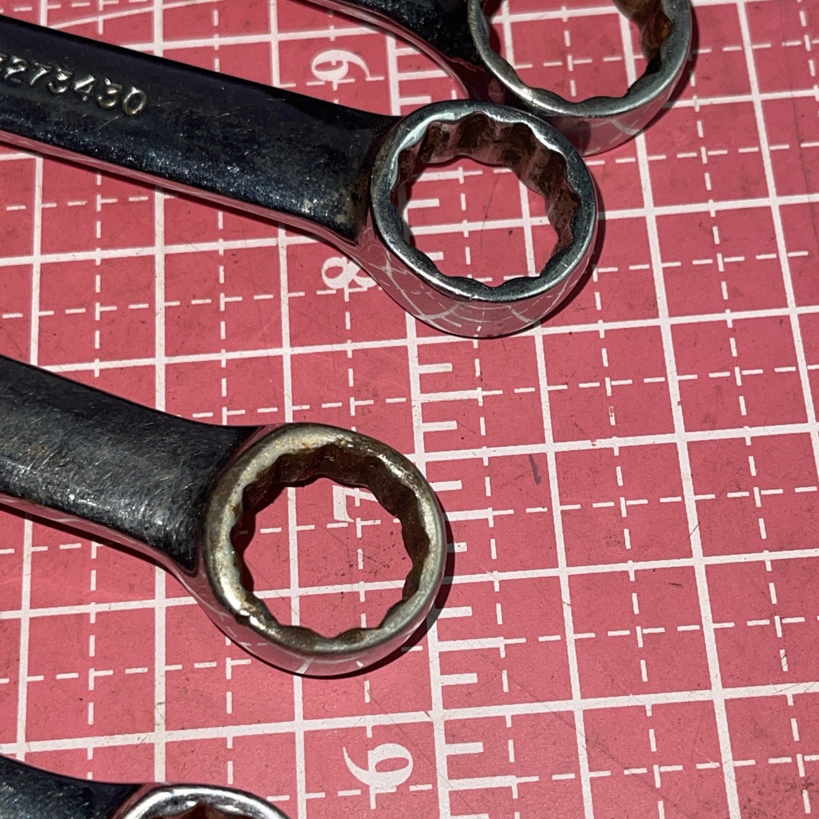 Snap on USA OEXM 6 Piece 12 Point Metric SHORT Combo Wrench Set 12-17 MM
