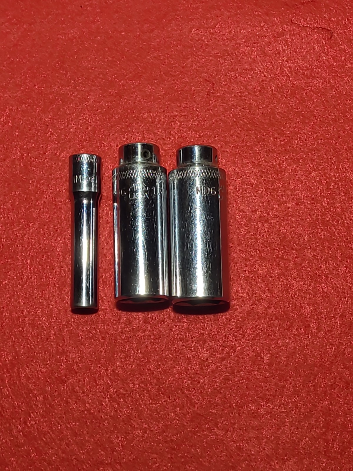 3 pieces Mac Tools 1/4″ Drive Deep Metric Socket Set, MD6 6,13,and 14mm