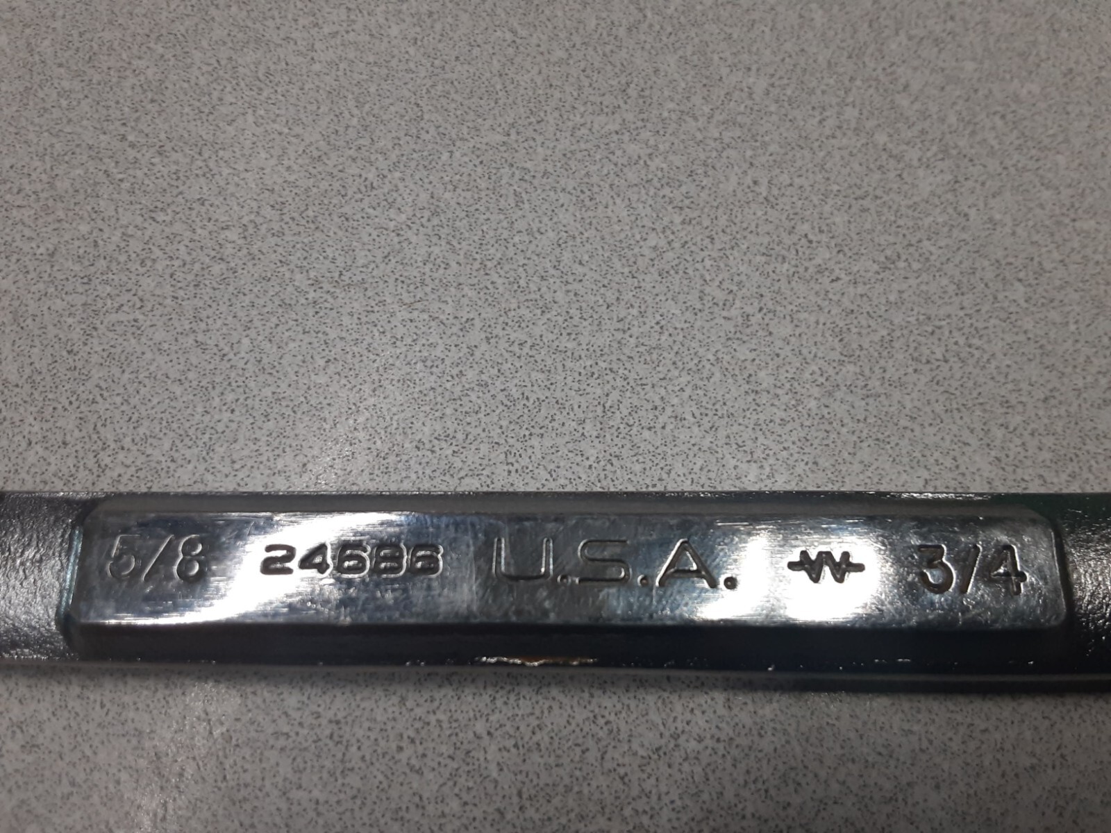 Craftsman Industrial -VV- 24686 5/8in x 3/4in Open End Wrench Made in USA