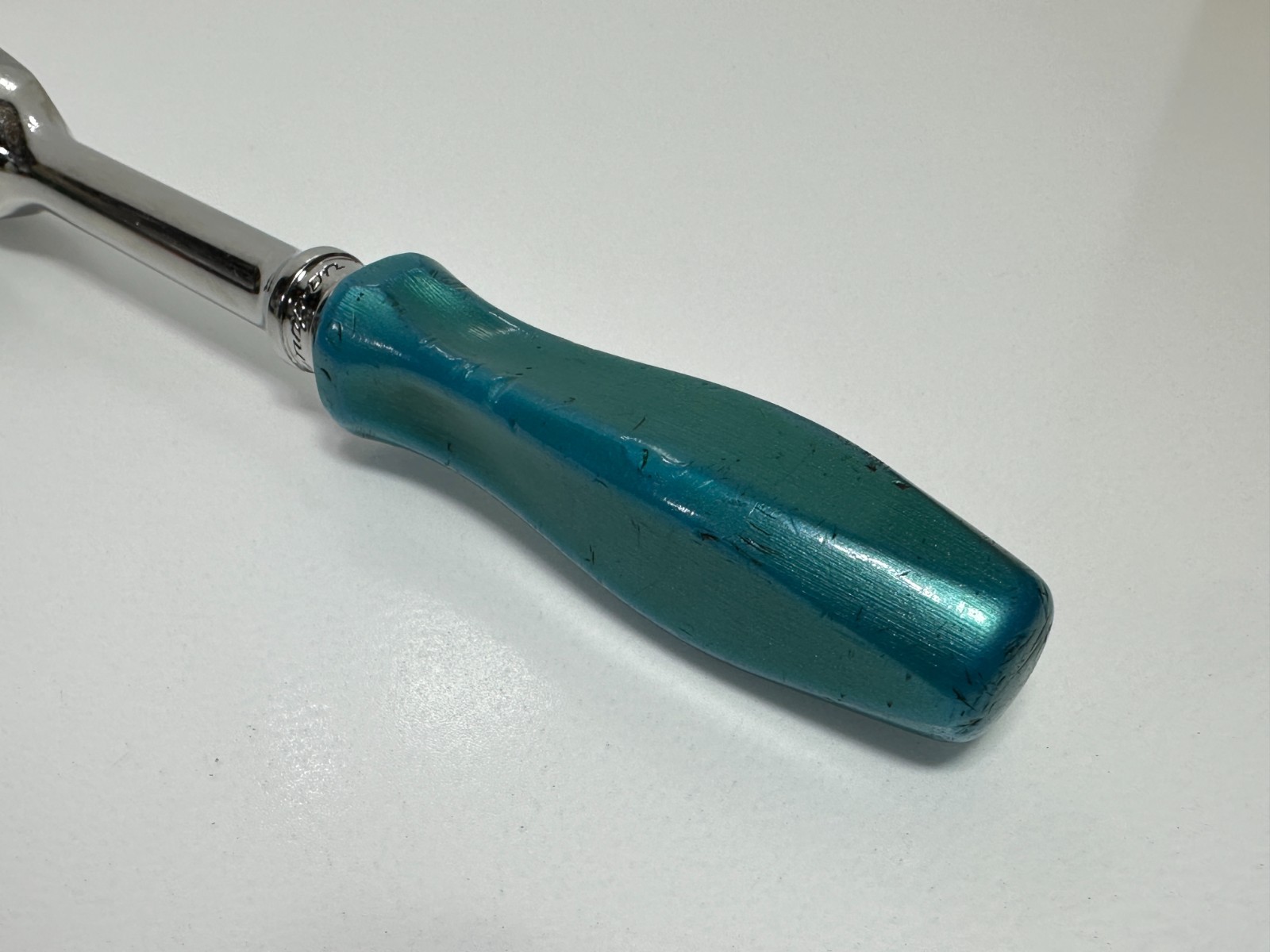 🇺🇸 Snap-on Tools USA S836 1/2″ Drive Pearl Blue Hard Handle Ratchet
