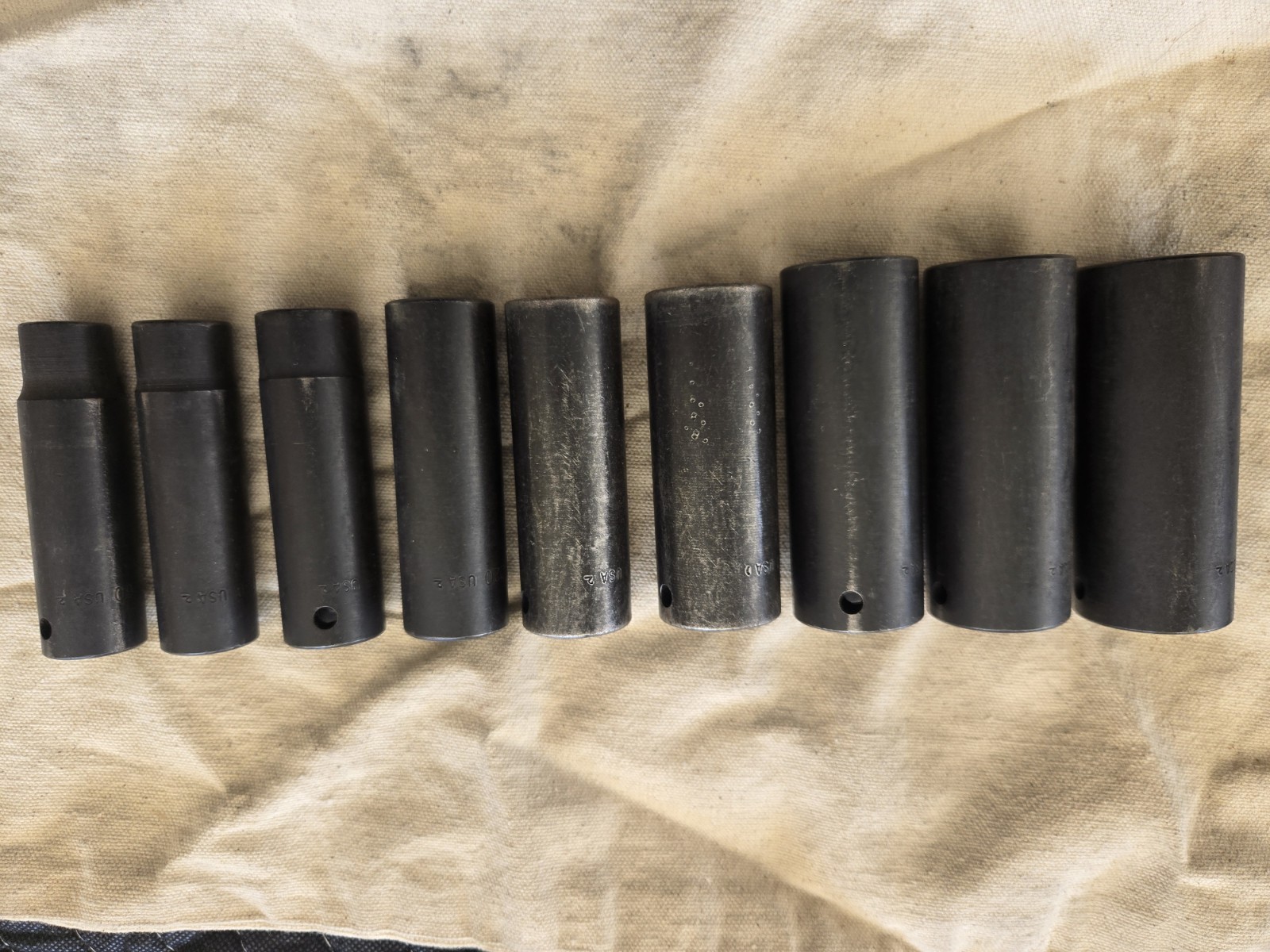 Snap-On 9pc SAE 1/2″ Drive 6 Point Impact Deep Socket Set 1/2″ to 1″ 309SIMYA
