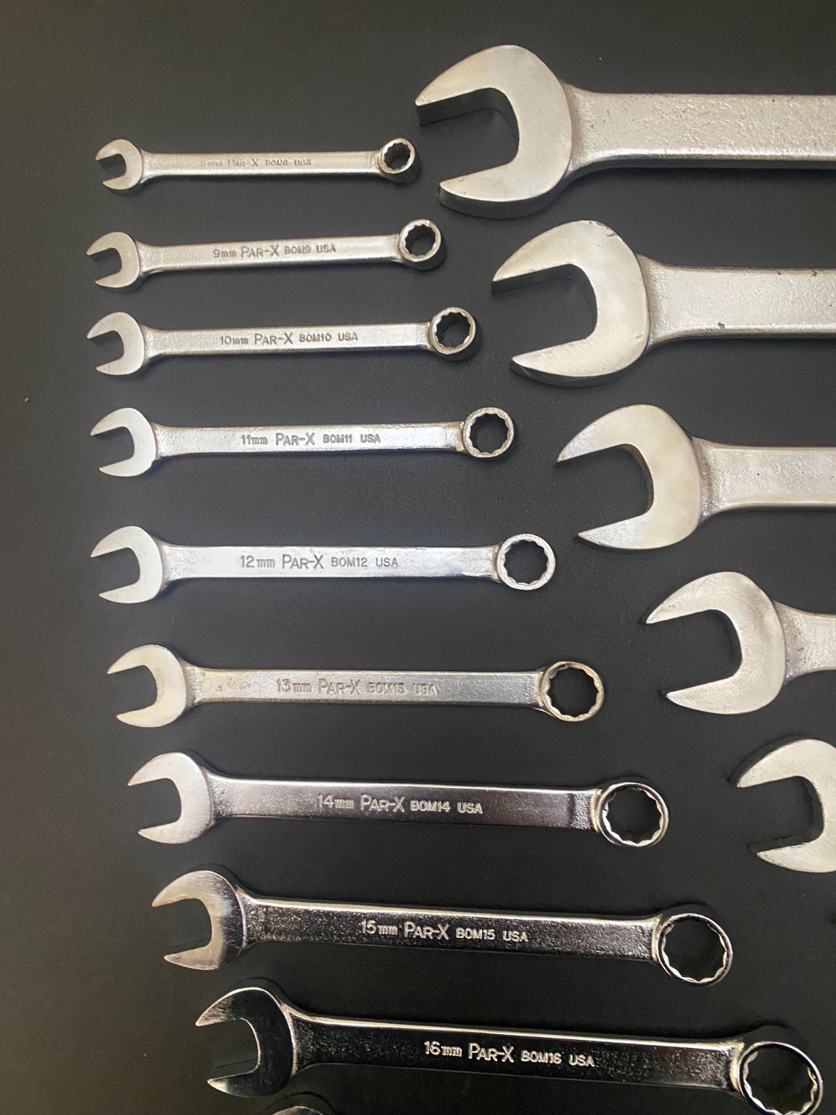 Par-X by Snap-On SAE Wrench Set and Metric Wrench Set 3/8″-1″ & 8mm to 19mm