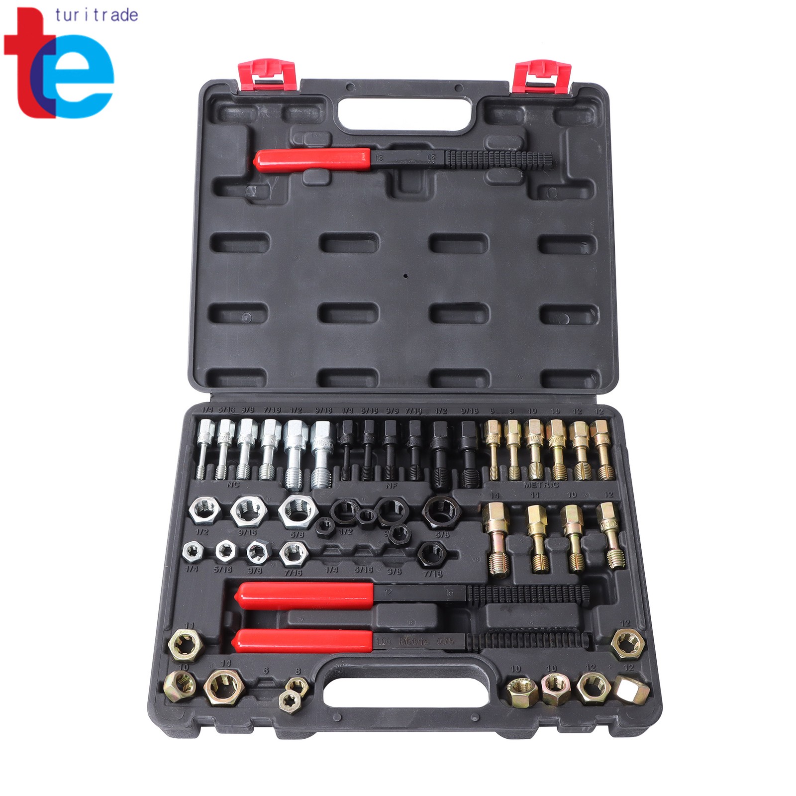 Thread Repair Thread Chaser Tool Set-49PCS Thread Cleaner Rethreading Master Kit