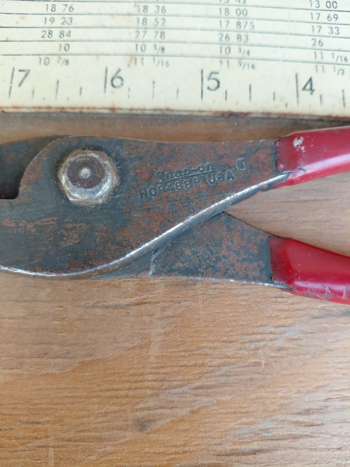 Snap-On Tools USA HCP48BP 8″ Large Hose Clamp Slip Joint Pliers Red Grip