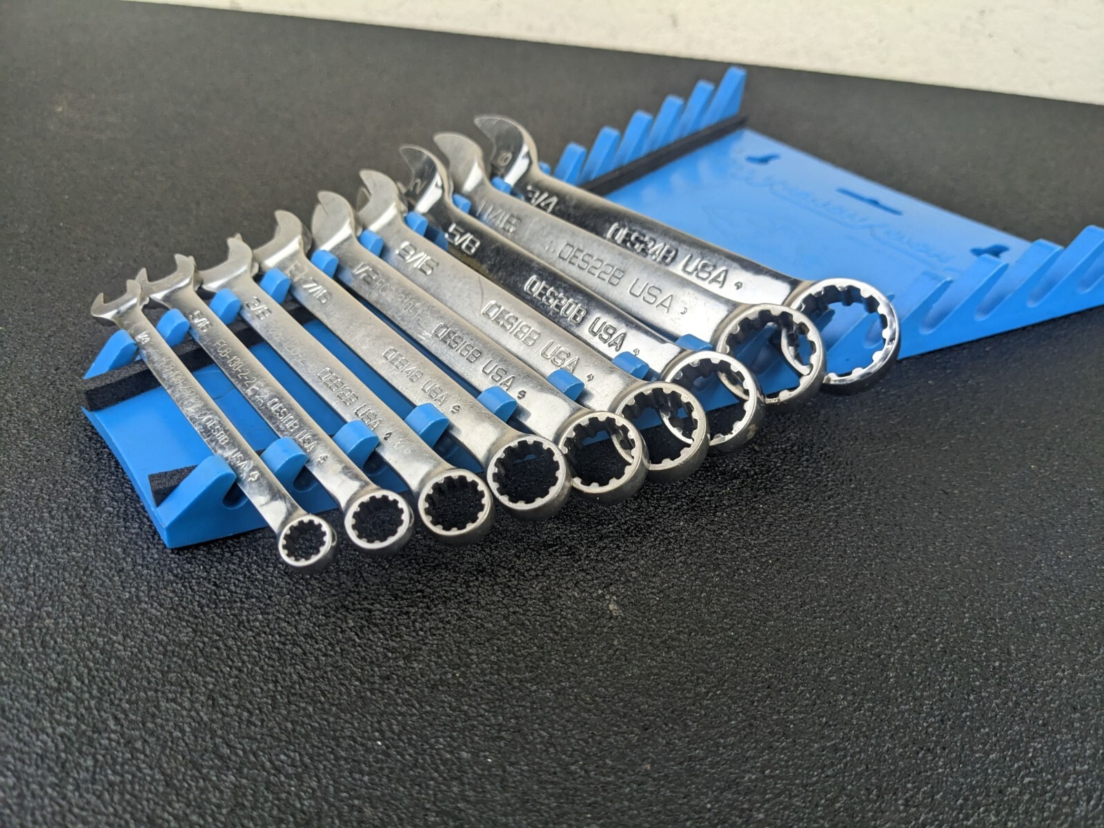 #bk471 Snap On Tools OES Master SAE Spline Short Wrench Set 3/8” – 3/4″ Aviation