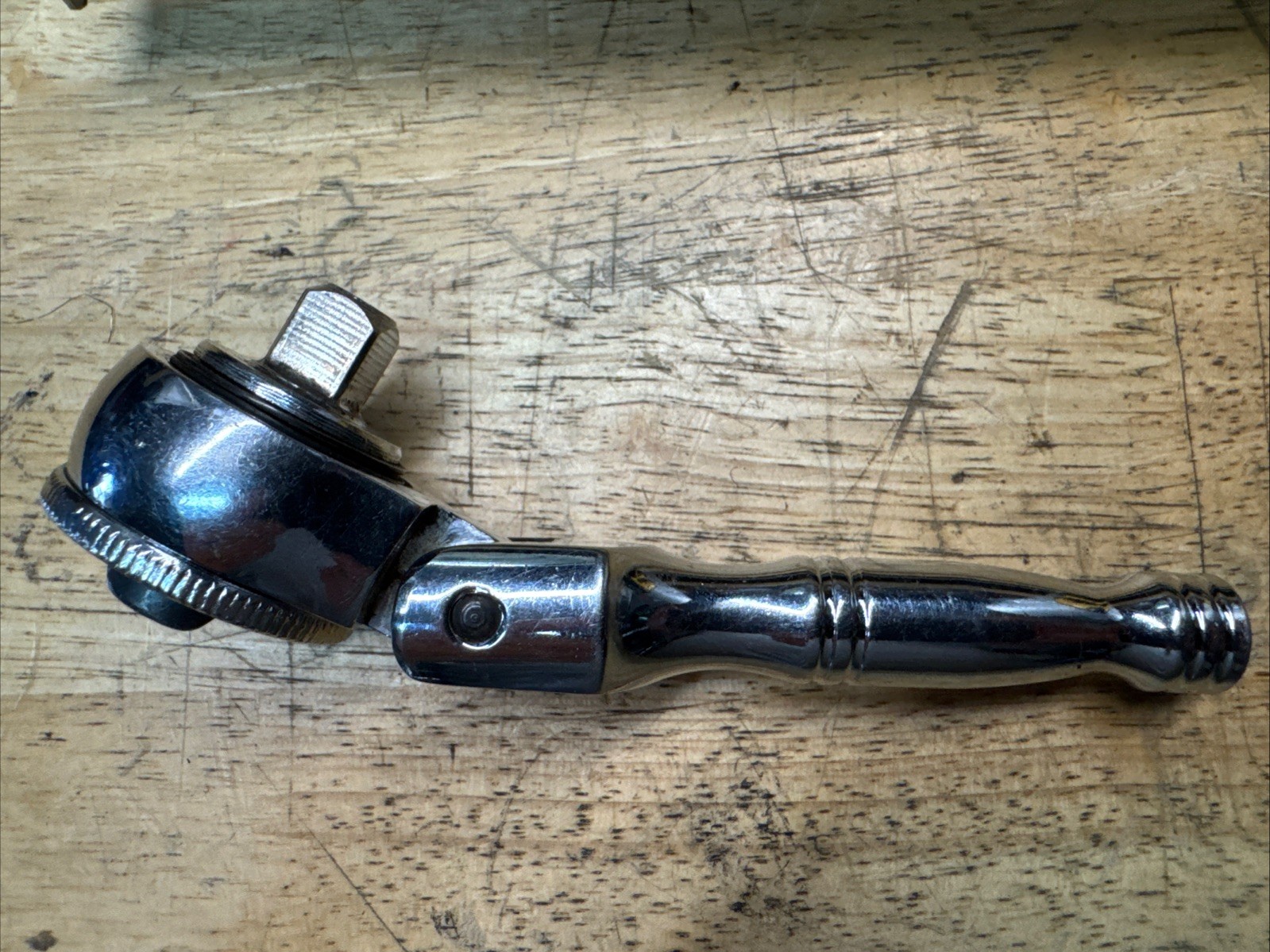 Stubby Flex-Head 3/8″ Drive Ratchet Unbranded 5″ Long Nice! Works Great!