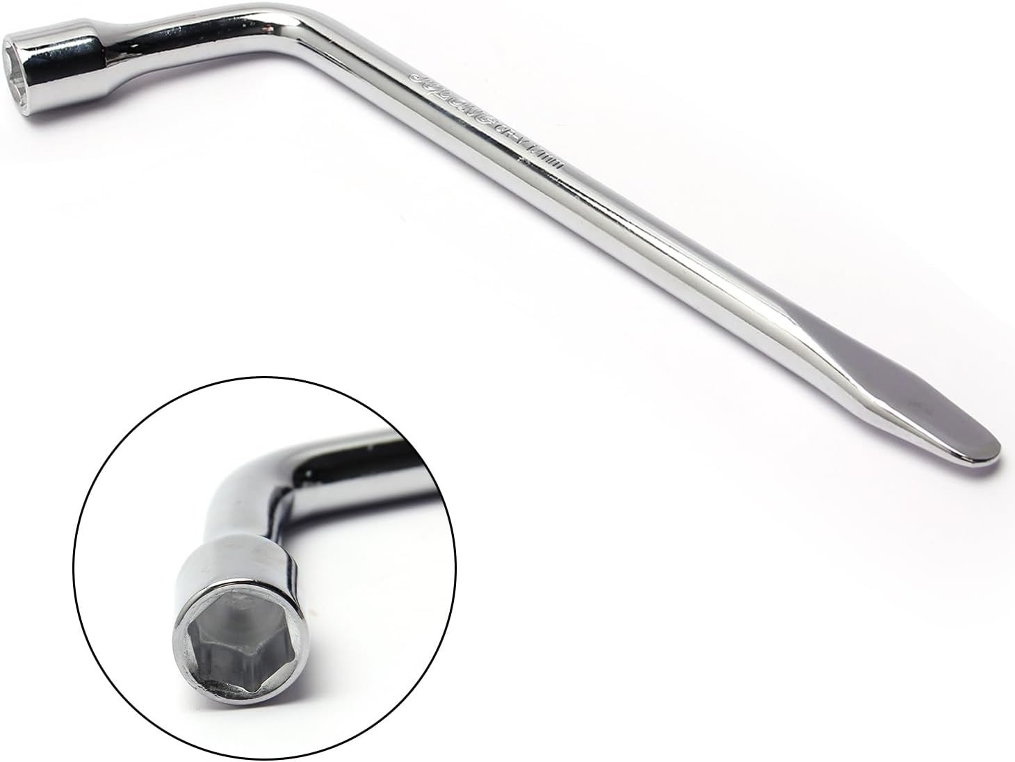 17mm Car Lug Wrench & Multi-Tool Repair Tool – Durable Steel & Galvanized Finish