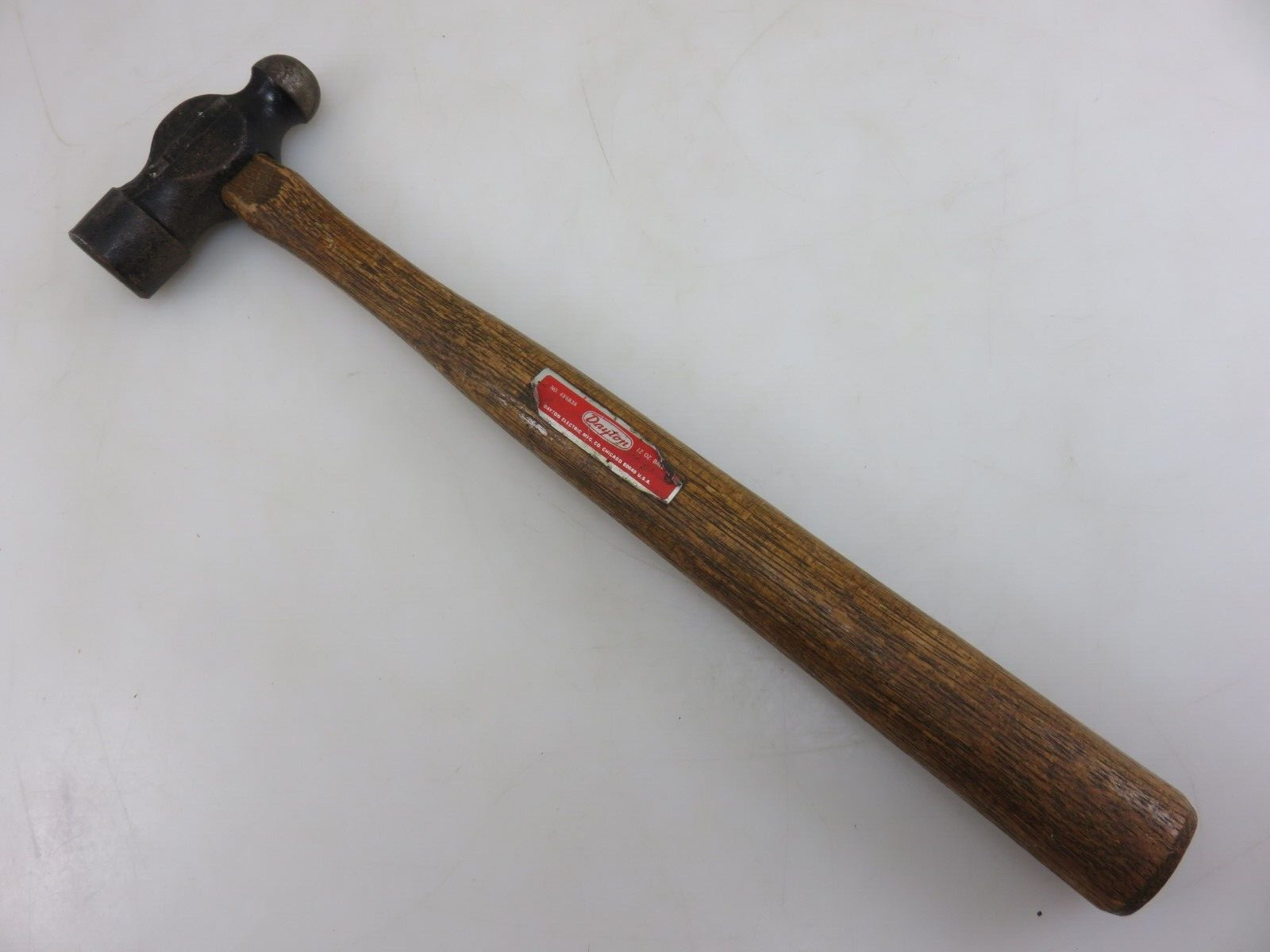 Dayton 4X683A 12oz Ball Peen Pein Hammer 13.5″ Long Wood Handle Vintage USA