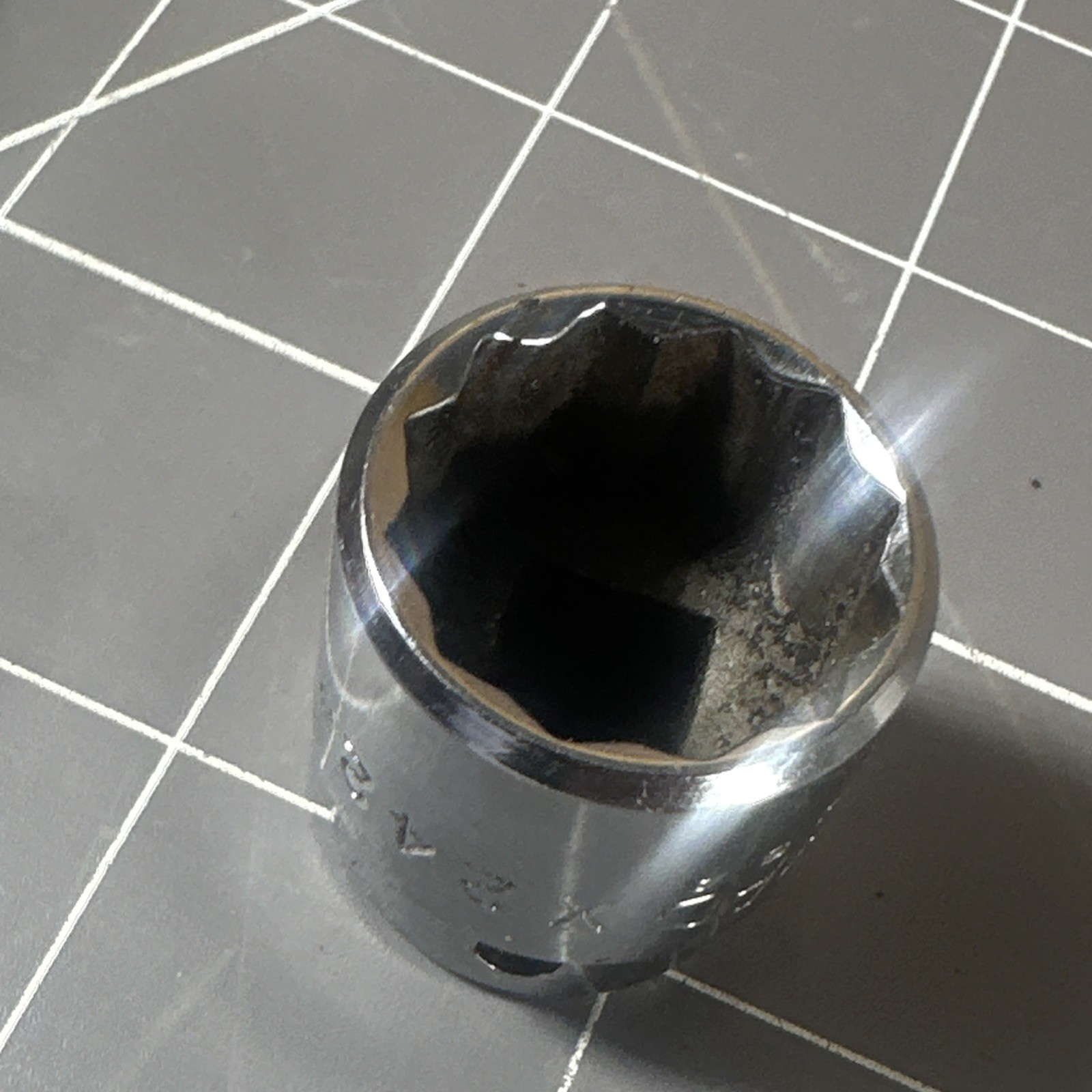 Mac Tools USA 3/8″ Drive 3/4″ 12PT Shallow Chrome Socket X242 Nice!