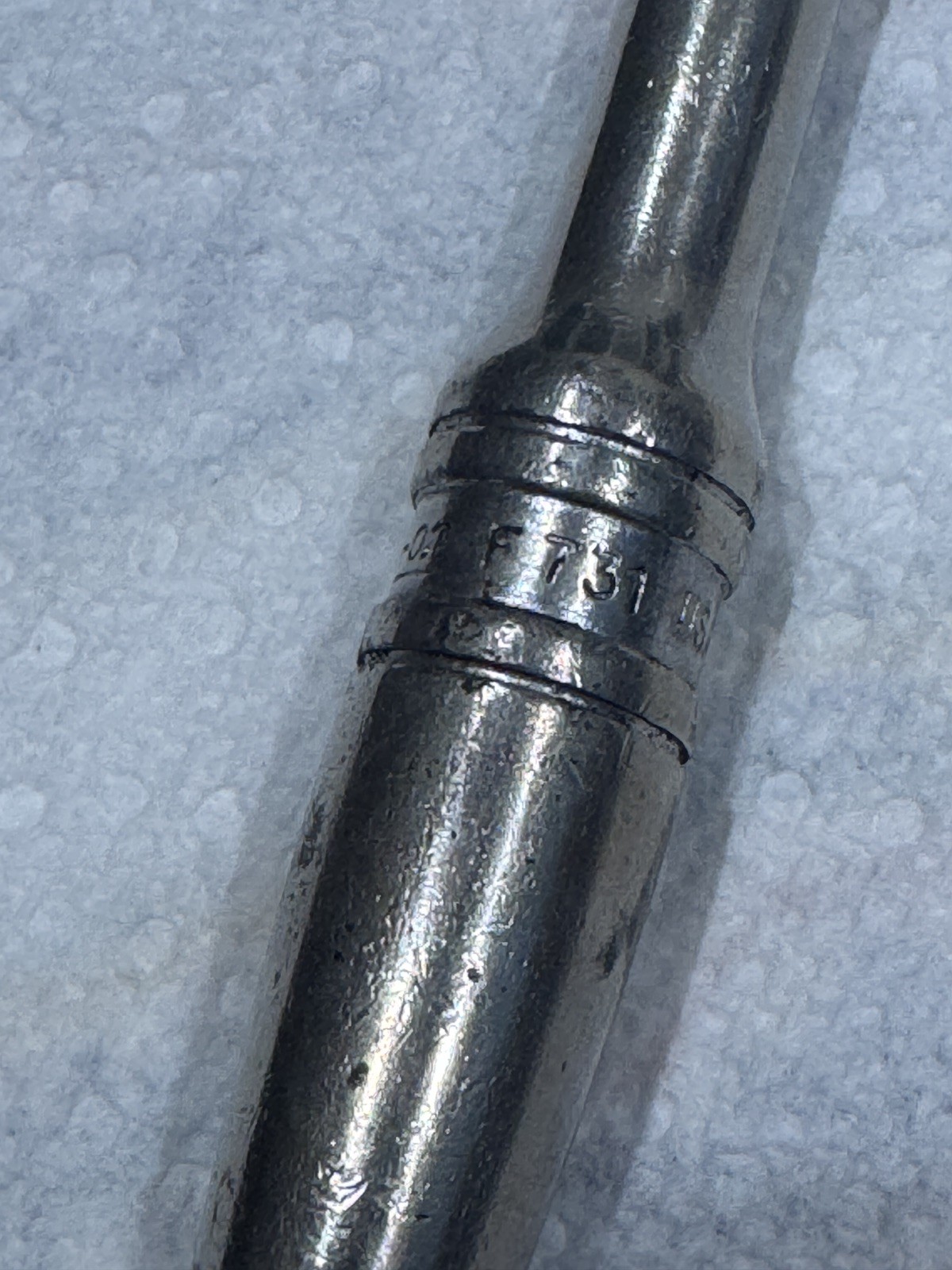 Snap On F731 3/8” Drive Flex Head Ratchet 11 1/4” Long Handle USA Made Chrome