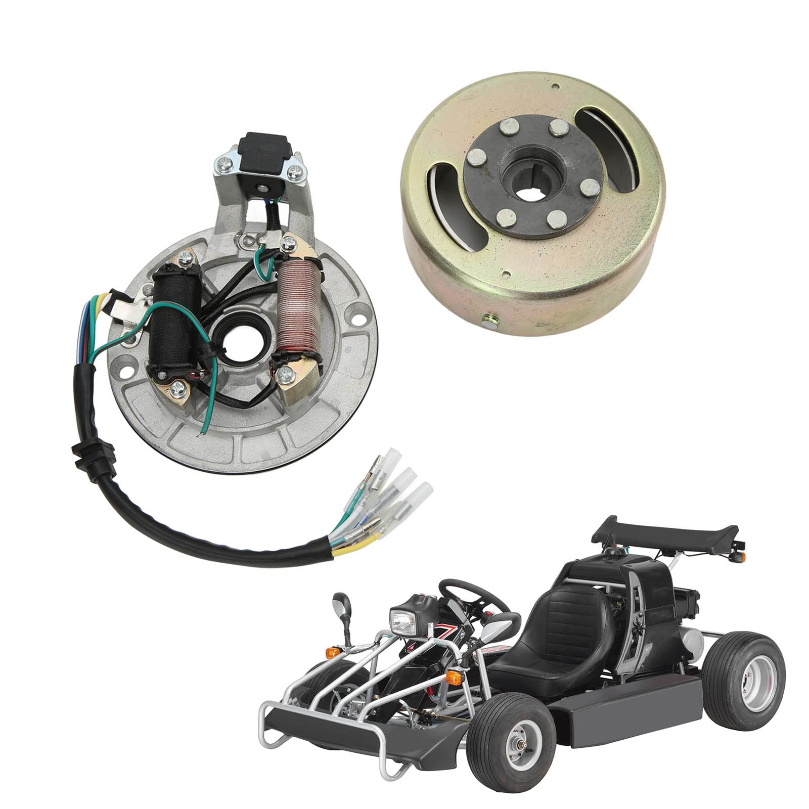Magneto Stator Flywheel Rotor Set Sturdy Aluminum Good Performance Engine Par…