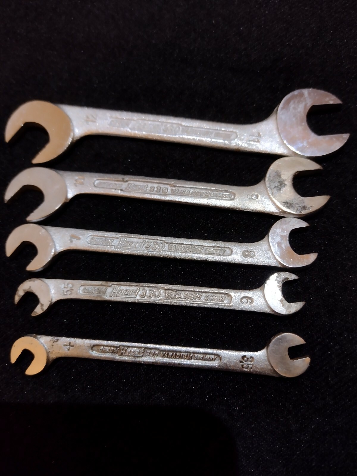 Hazet 330 SPANNER Miniature SIZES; 3.5×4 & 5.5×6 & 7×8 & 9×10 & 11×12 Tool Kit,