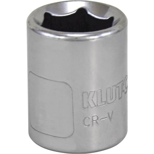 Klutch Socket, Metric, 14mm, 3/8in.-Drive, 6-Pt.