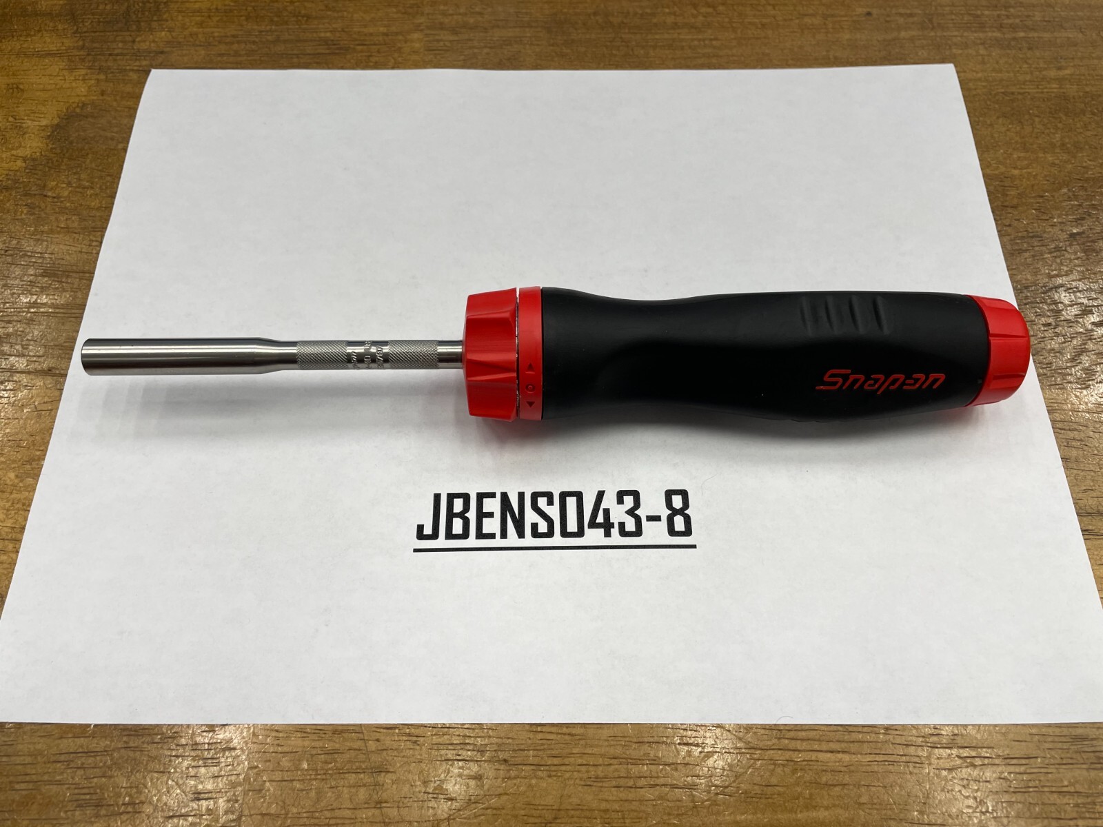 Snap-on Tools USA NEW RED Soft Grip Ratcheting Screwdriver w/ Bits SGDMRC44B