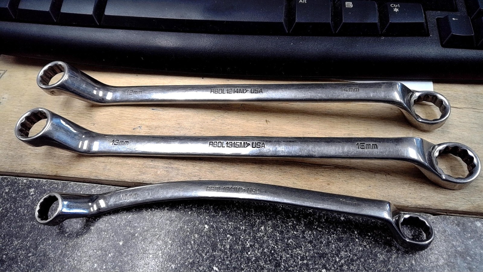MATCO 3 PIECE METRIC DEEP OFF-SET BOX-END WRENCHES (Custom 10-11), 12-14, 13-15