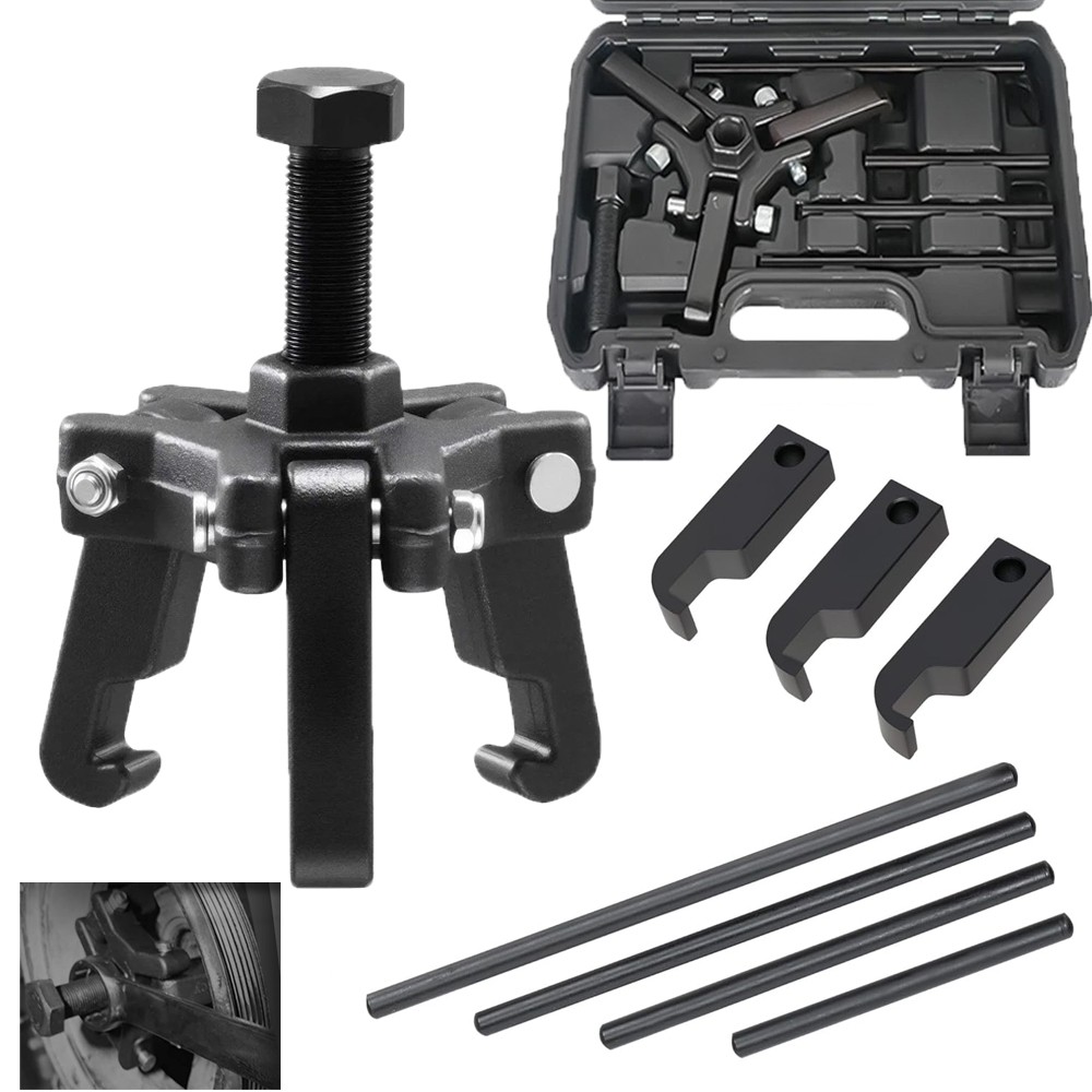 Harmonic Balancer Puller Crank Pulley Removal Kit Engine Motor Rod Auto LS GM US