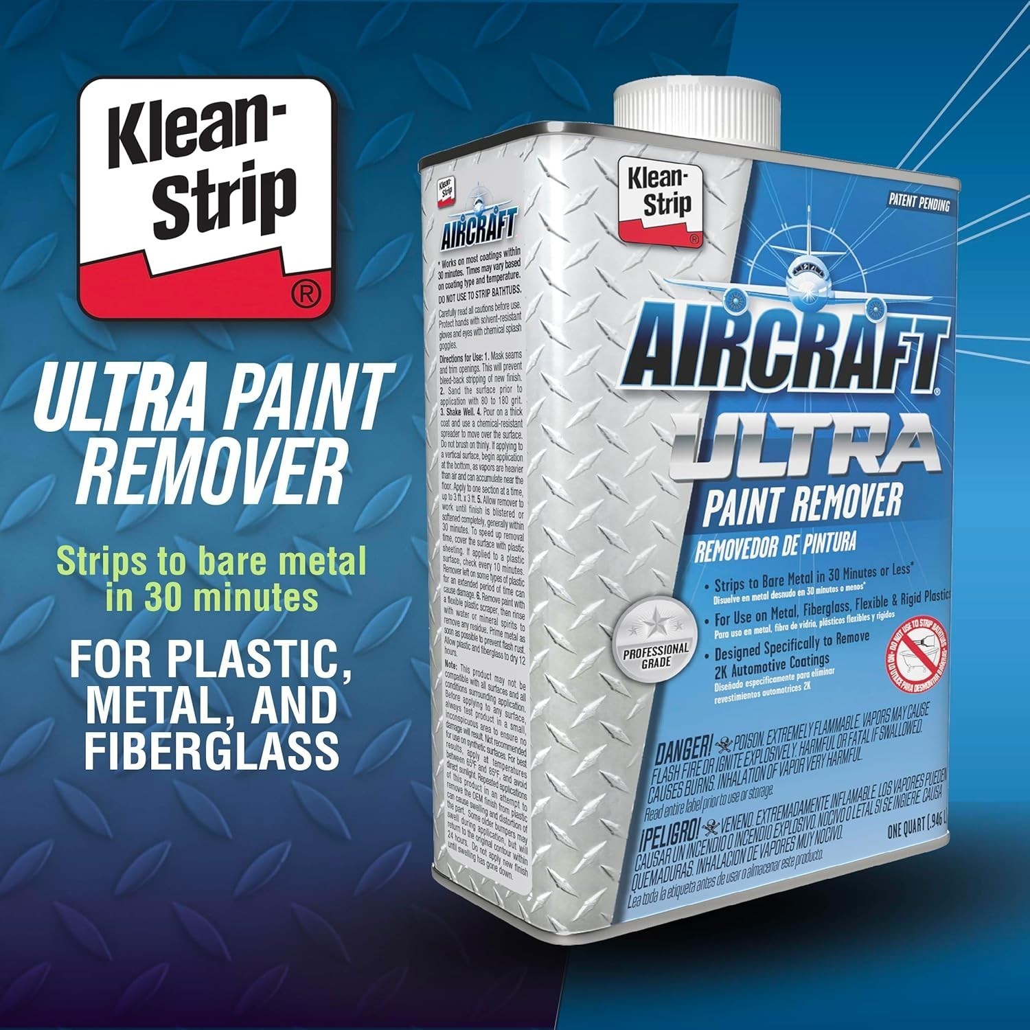 Pro Grade Ultra Paint Remover, One Quart Can