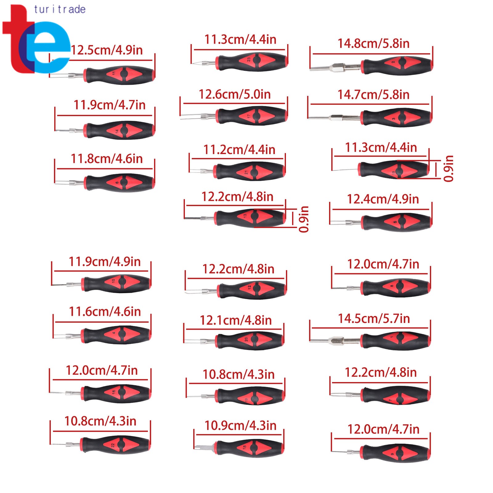 23pcs Universal Terminal Release Tool Set Electrical Connector Removal Kit