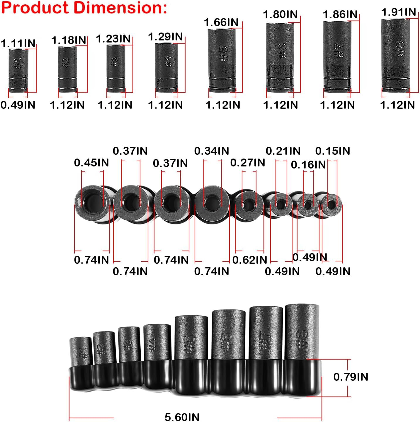 70500 Tap Socket For 1/4″ 3/8″ Drive Fit All MCTI Taps Thru 1/2” & 1/8″ NPT Taps