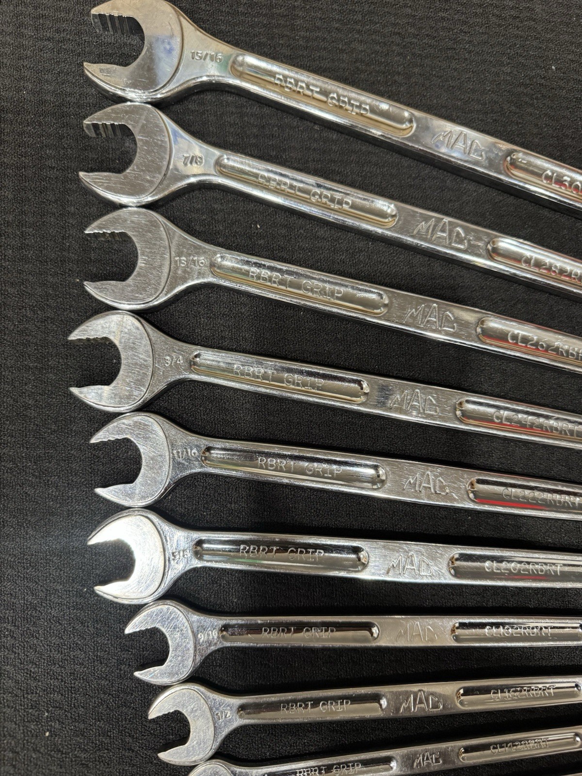 Mac Tools SCL14RBRT 14pc SAE COMBINATION WRENCH SET 6point R.B.R.T 1/4in-15/16in