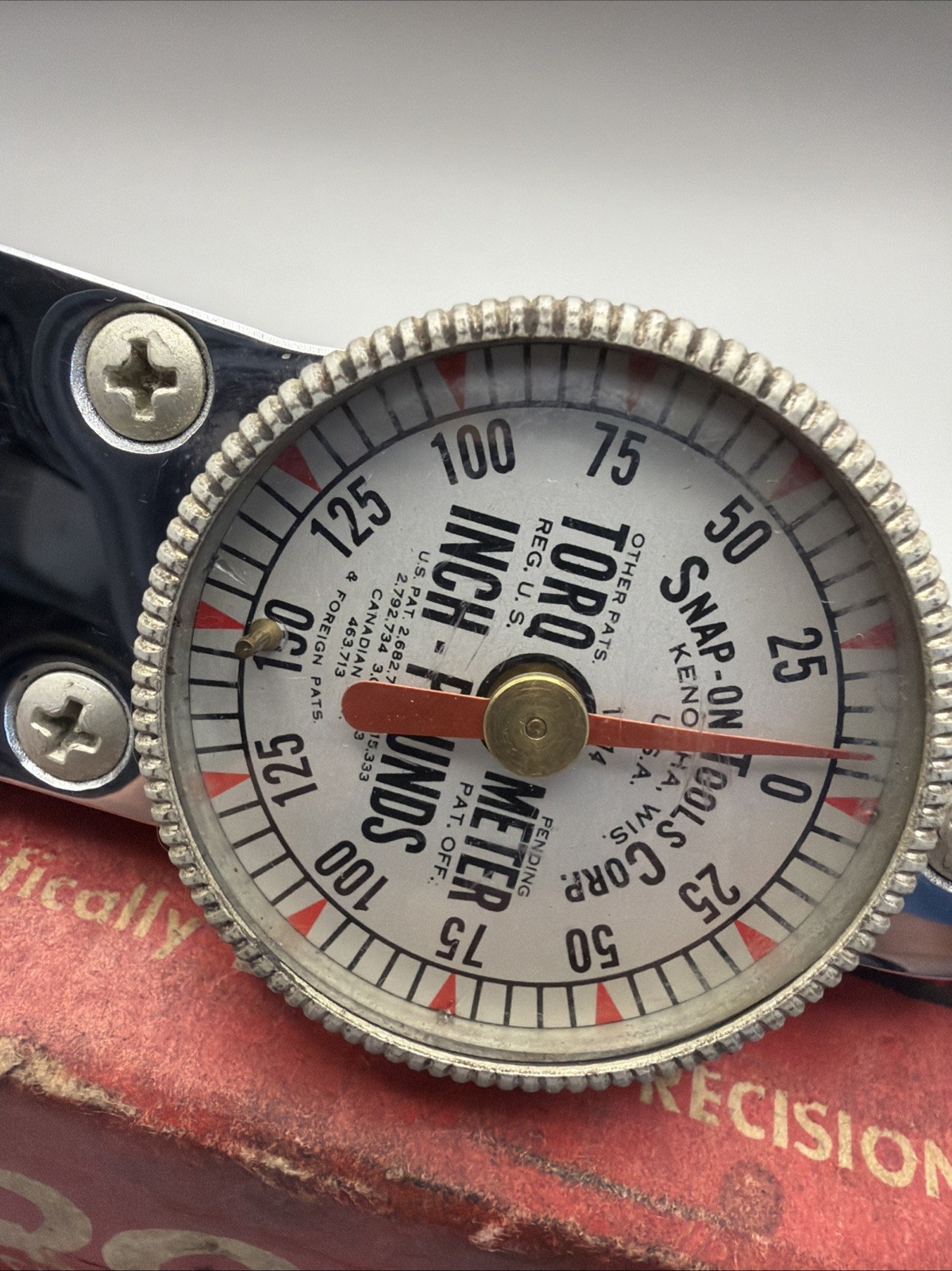 VINTAGE SNAP-ON TQ12B 3/8″ Drive Torqometer 150 Inch-Pounds Torque Wrench