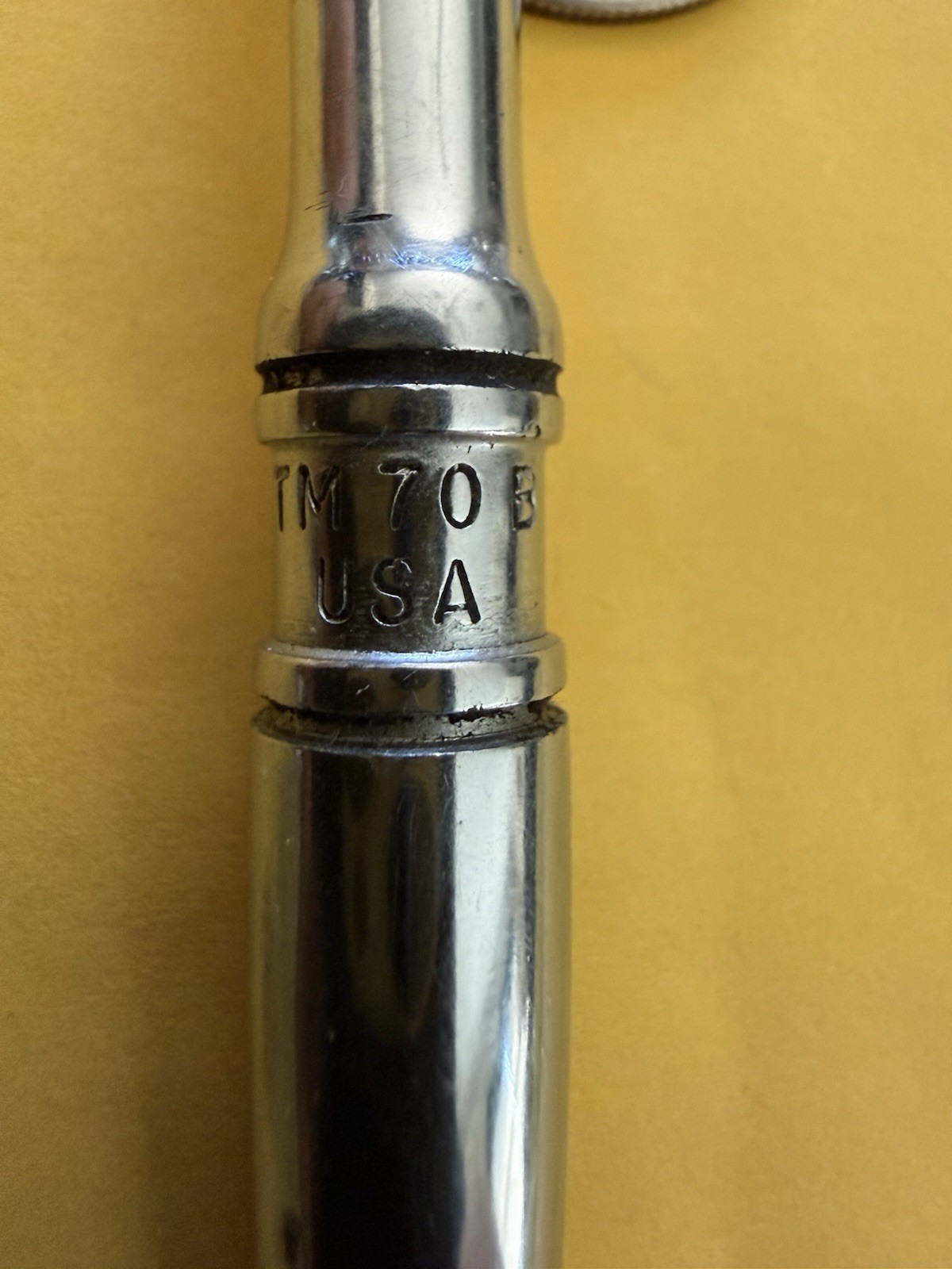 Snap On 1/4″ Ratchet TM 70 B and 5/16” Socket TMD 10. Nice Tool w/Chrome. USA