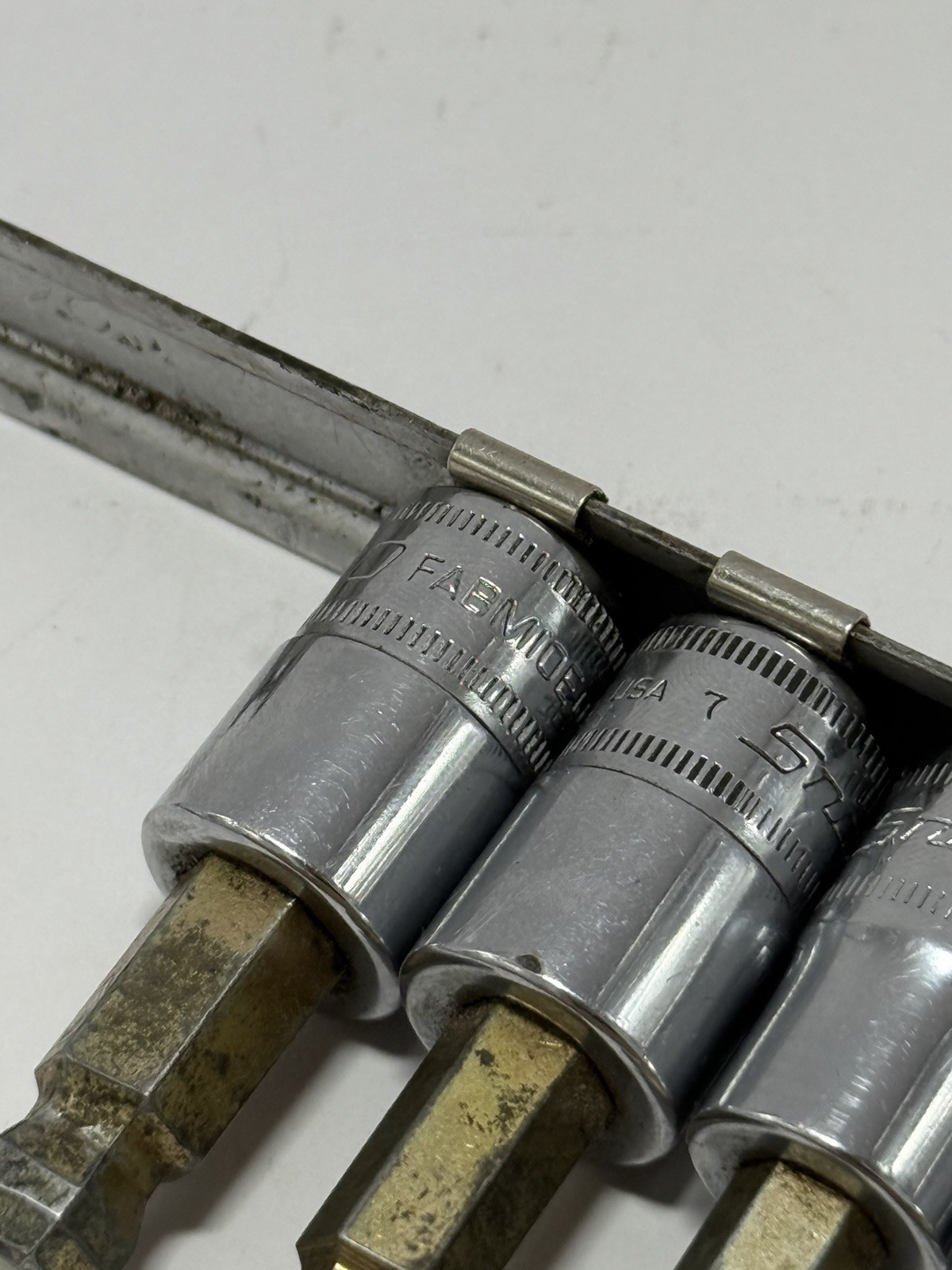 Snap On 3/8 Drive 7, 8, 9, 10mm Hex Ball Head Sockets