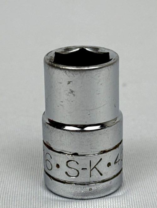 SK Hand Tools 40118 1/2″ Drive 9/16″ 6pt SAE Chrome Socket USA