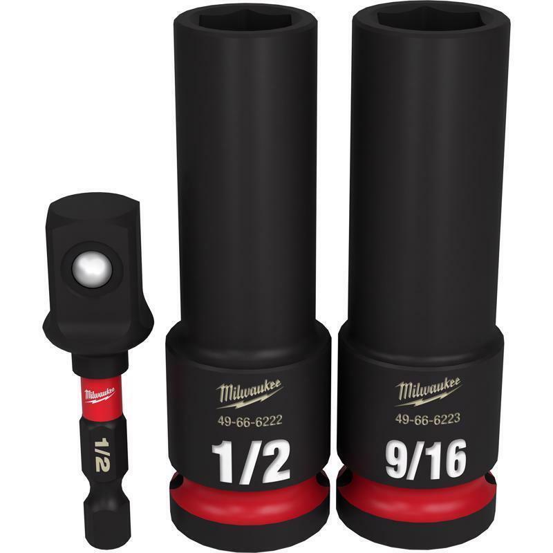 Milwaukee SHOCKWAVE 1/2 in. X 1/2 in. drive SAE 6 Point Impact Rated Deep Impact
