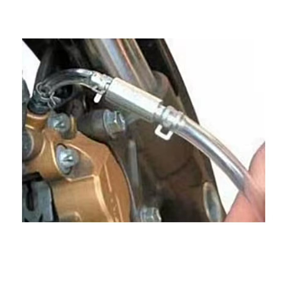Brake Bleeder Hose, One Way Check Valve Tube Bleeding Tool Kit Silver US