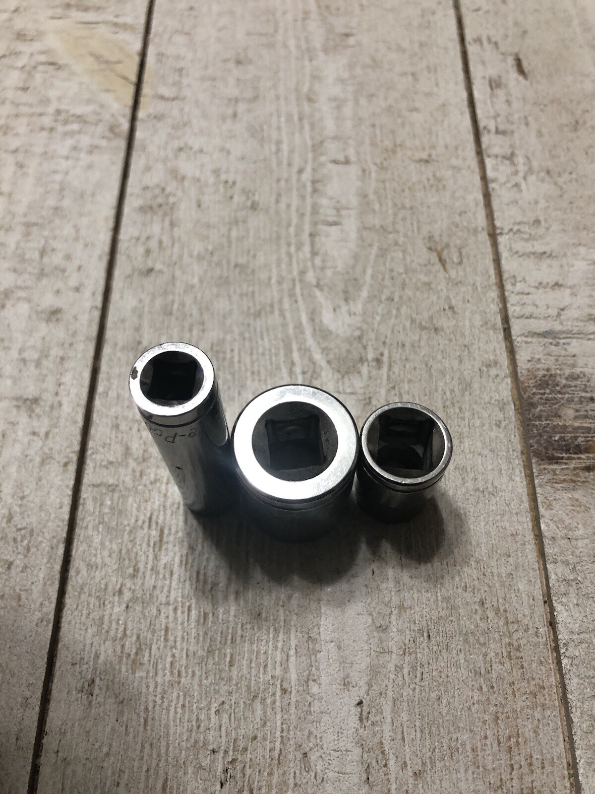 Blue Point By Snap On -Lot Of 3 SAE Sockets,3/8” 1/4” Drive 6 point