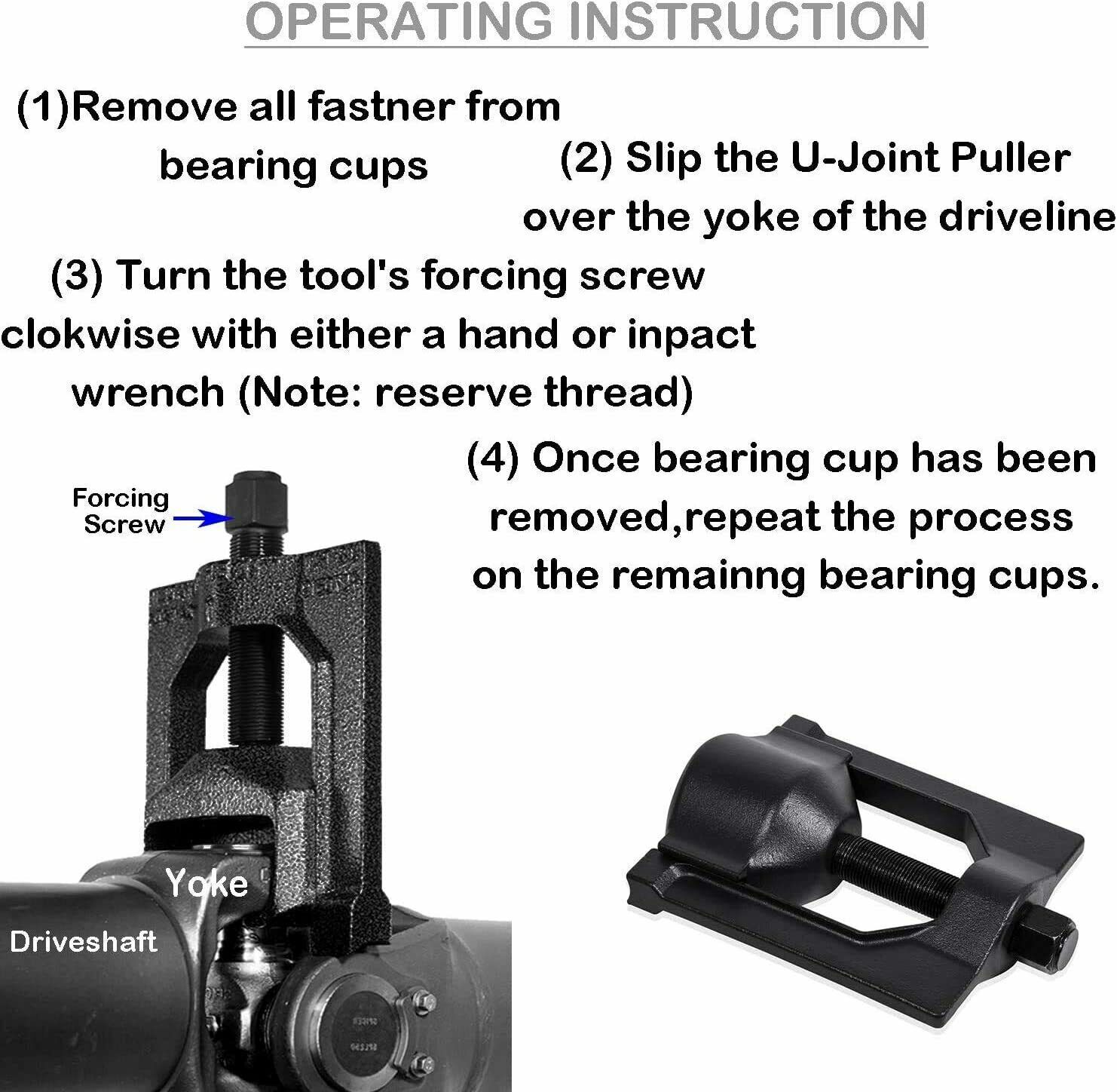 Heavy-Duty Truck 10102 U-Joint Puller & 5192 Bearing Cup Installer Tool Set
