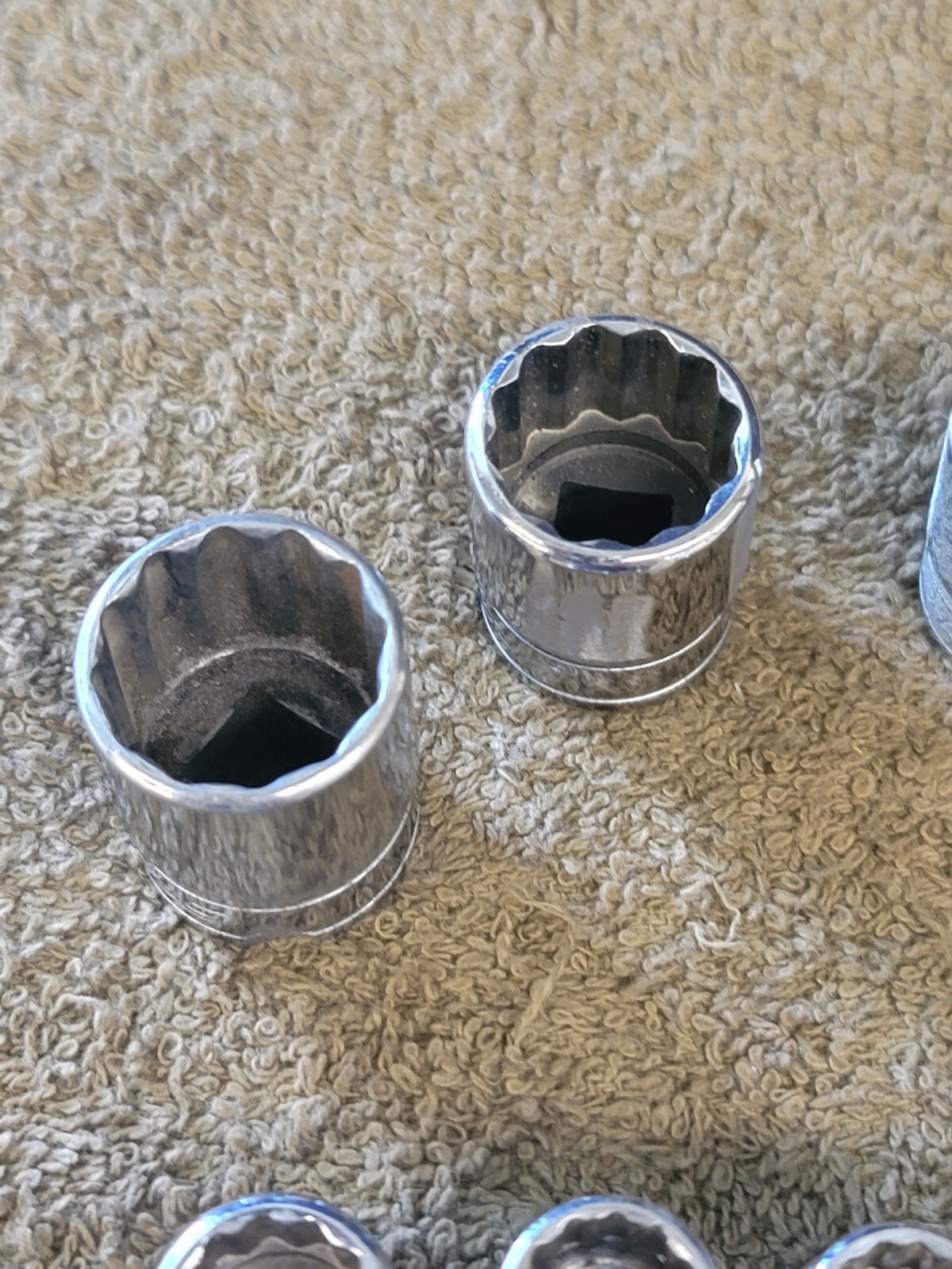 9 Snap-on F241 201 081 Sae Socket Set 3/8″ Drive 3/4 11/16 5/8 9/16 1/2 5/16 1/4