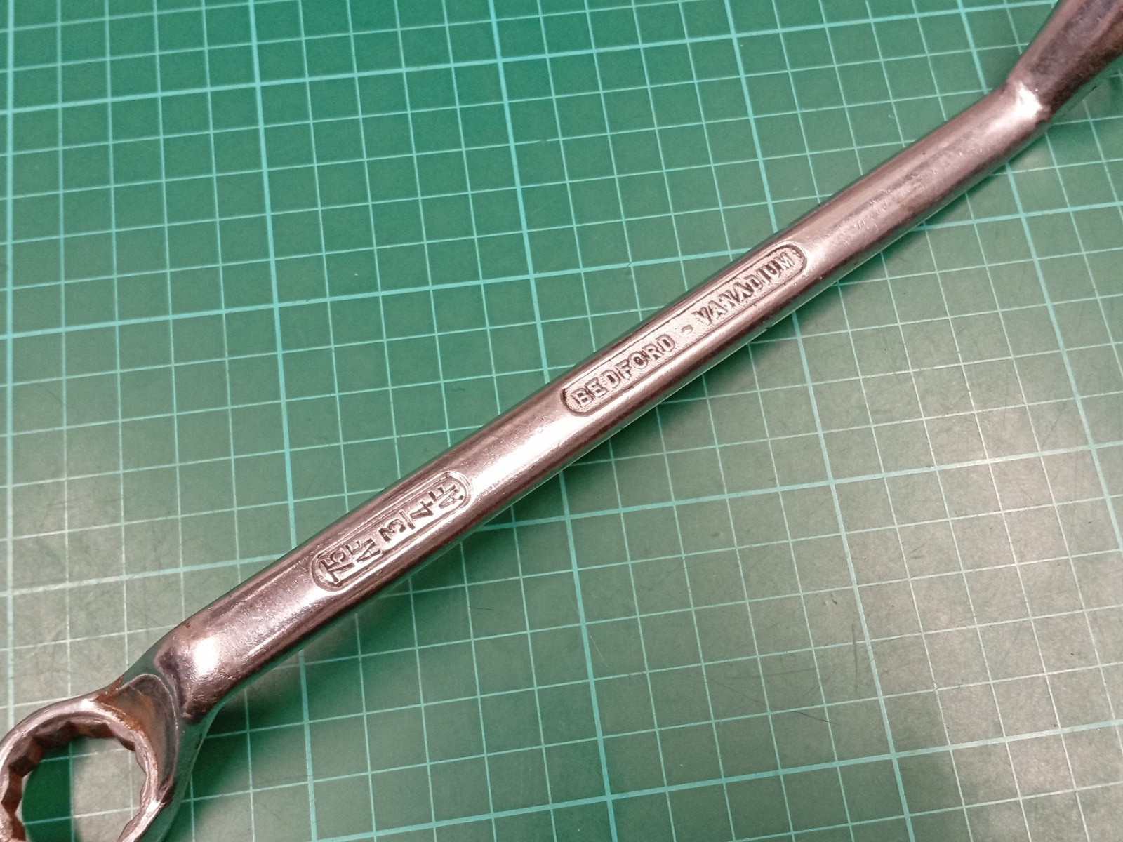 BEDFORD Vanadium, 5/8″ x 3/4″ AF, Offset Ring Spanner, Made In England