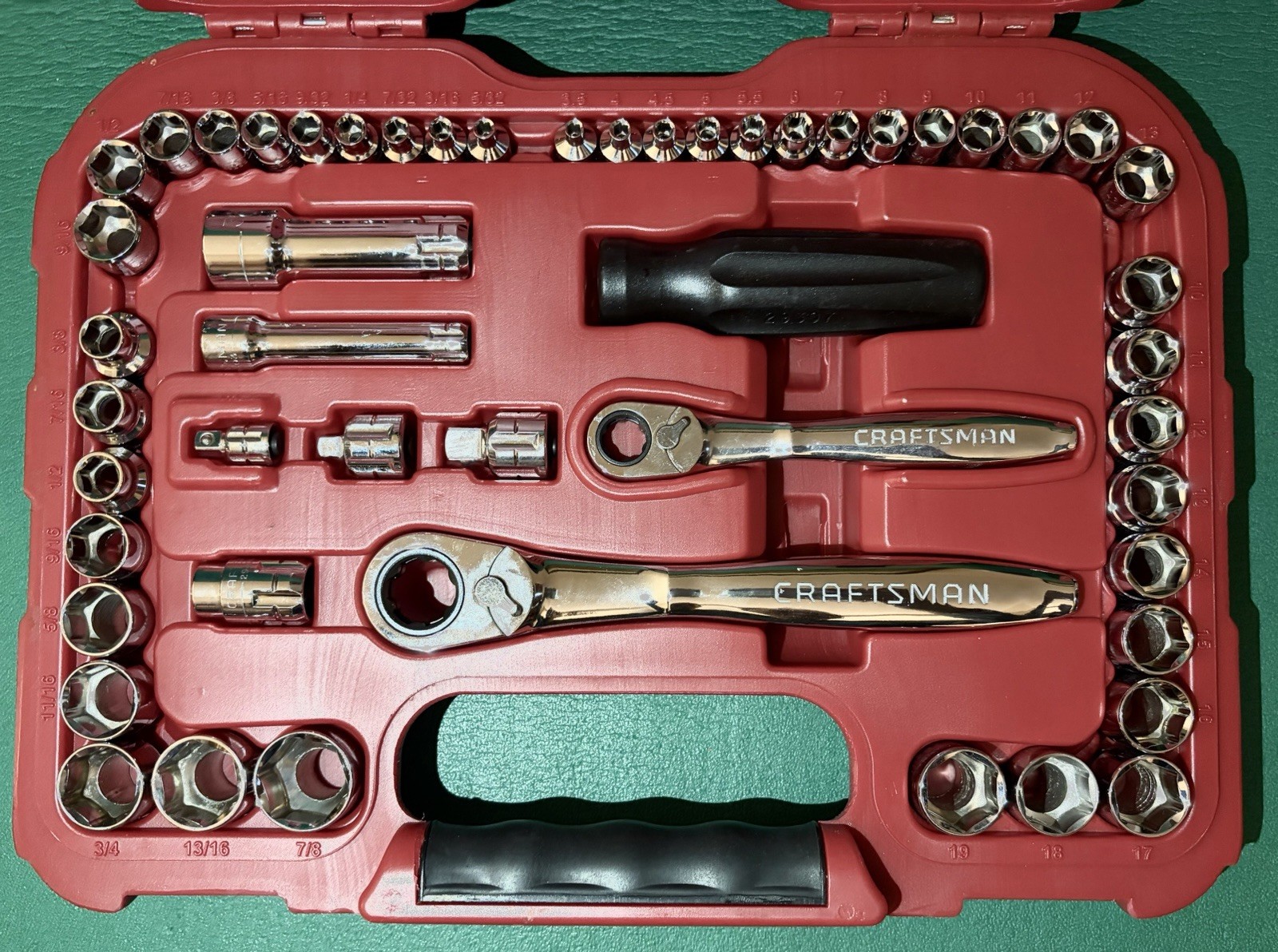 NOS New Sears CRAFTSMAN 51 Piece Max Axess Pass Thru Mechanic’s Tool Set 29309
