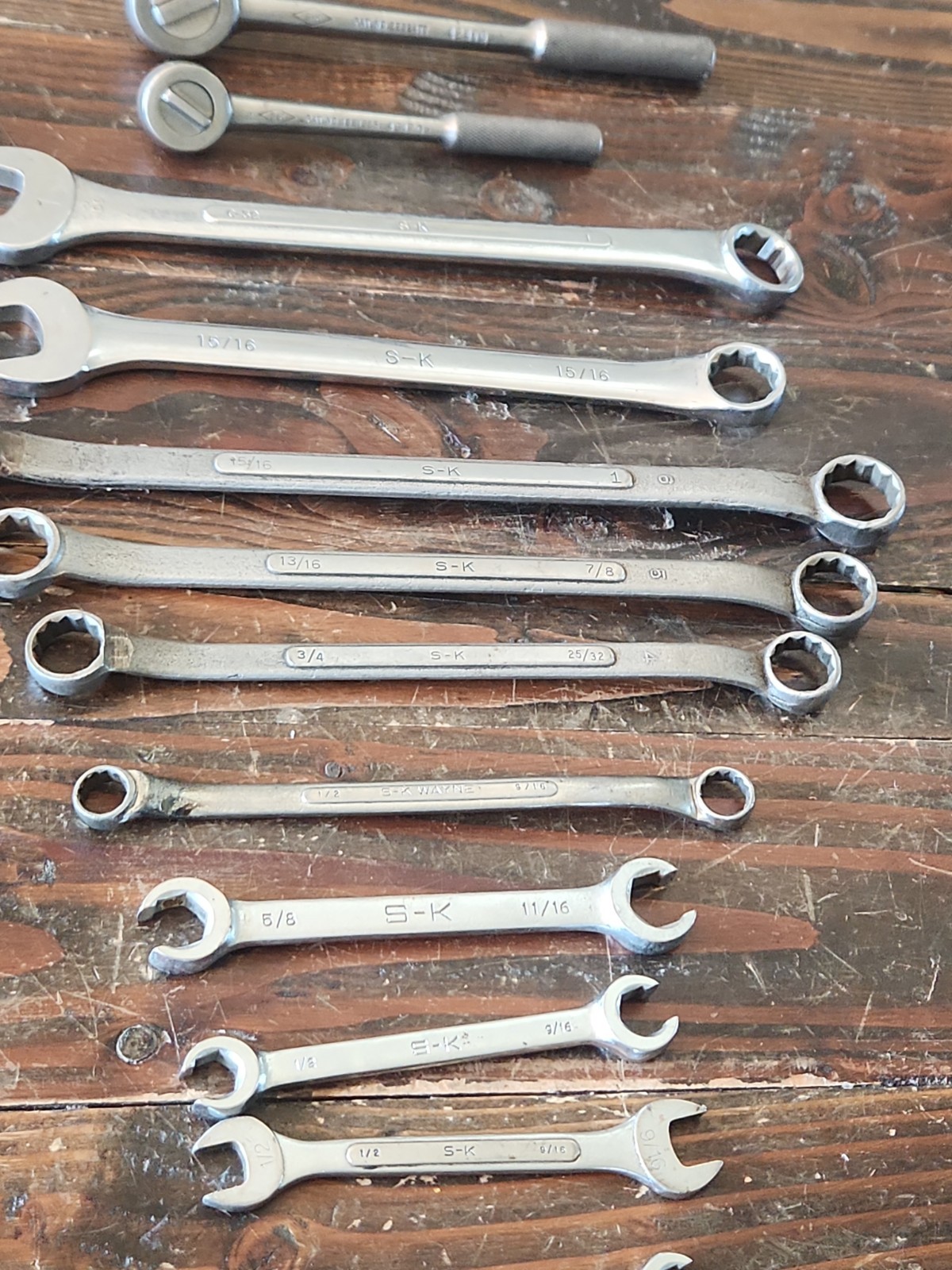 Lot Of 14 SK-Wayne Ratches And Wrenches. Mostly Sk
