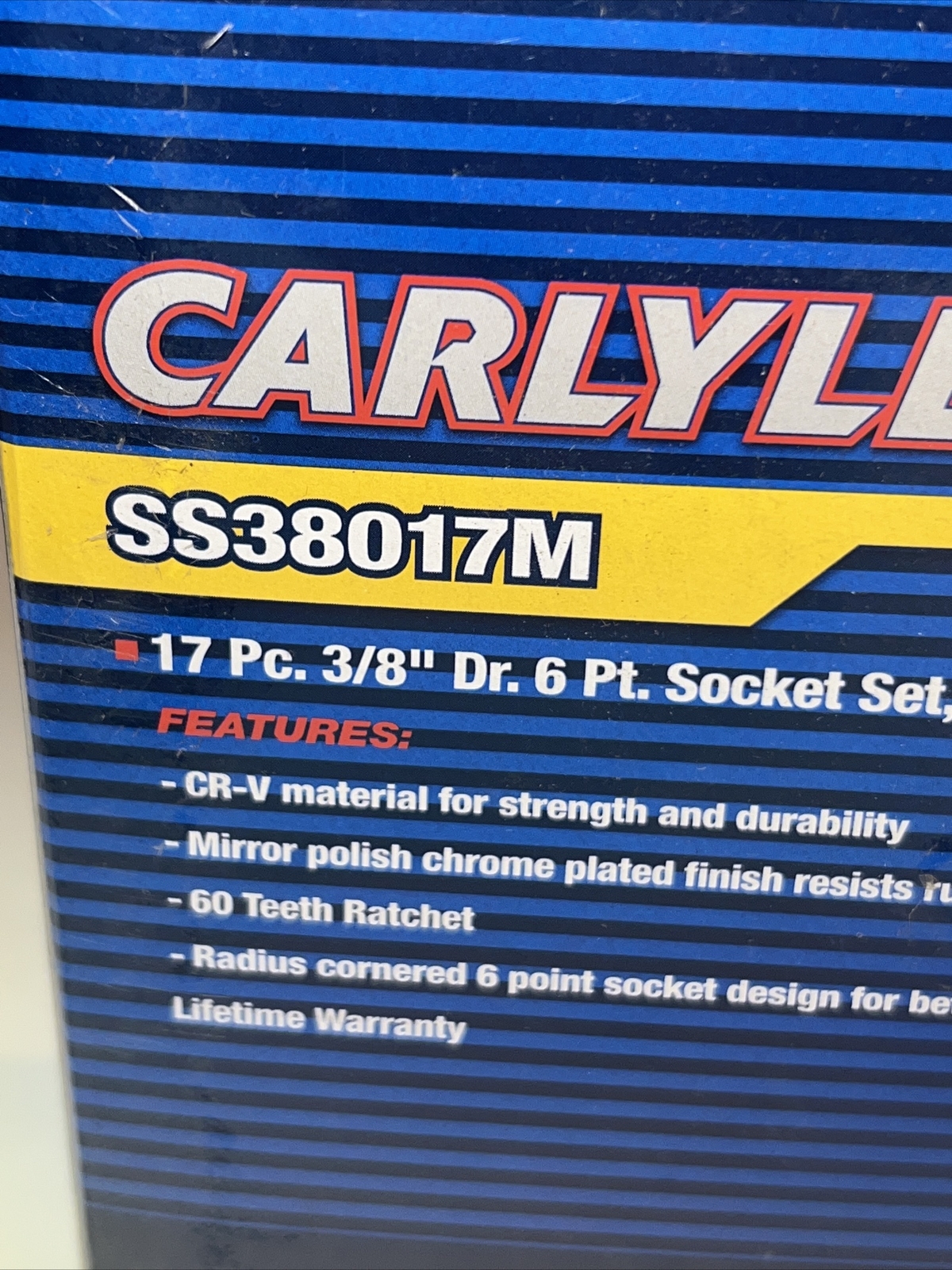 Carlyle Tools by NAPA SS38017M 17pc 3/8″ Dr 6 Pt Socket Set Metric + Accessories