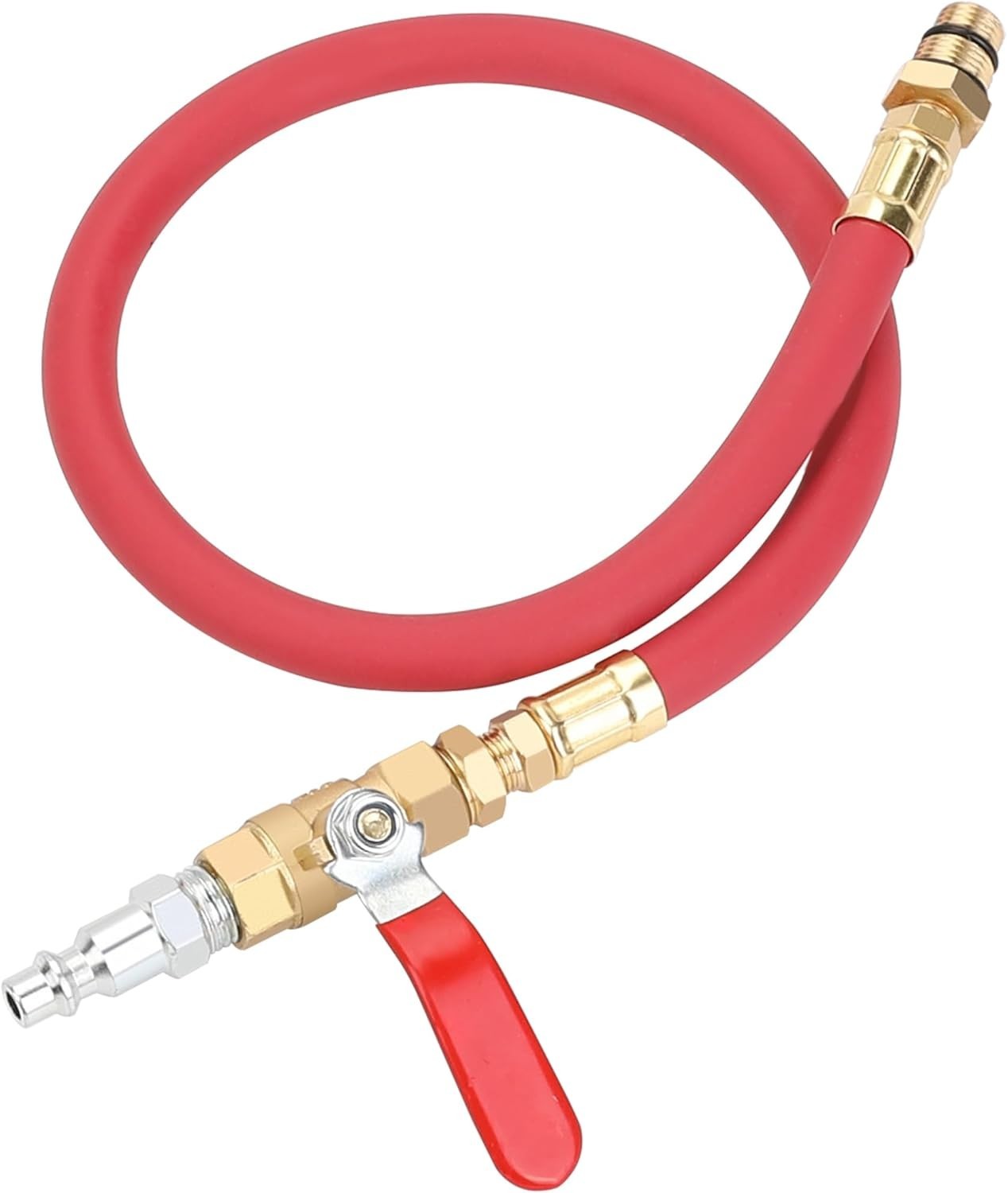 High-Pressure Cylinder Leak Tester with Durable Rubber Tube and Brass Connectors