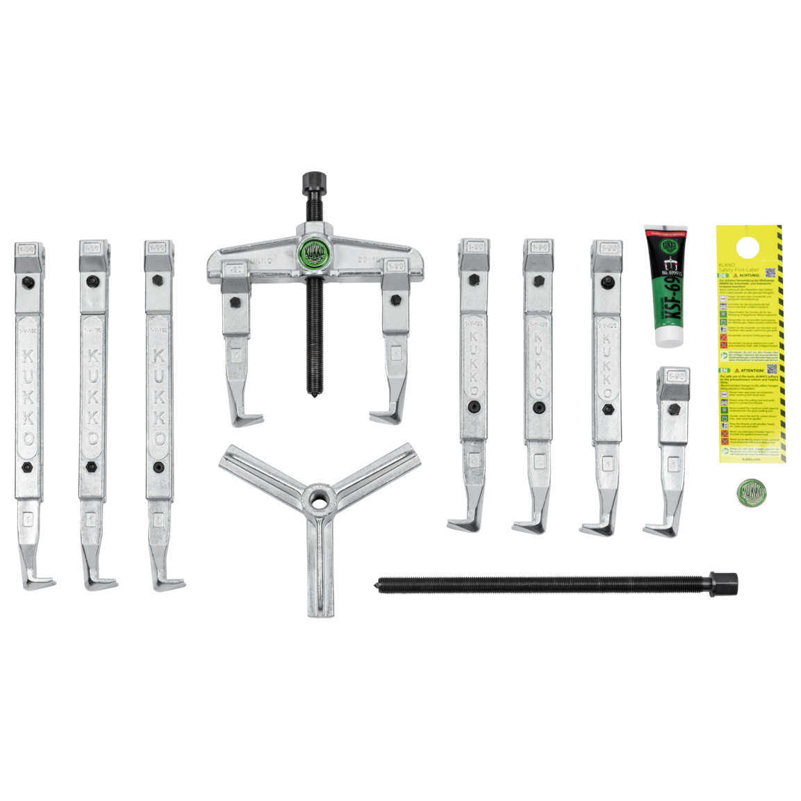 Kukko 25mm – 130mm 2 & 3 Arm Bearing Puller Set
