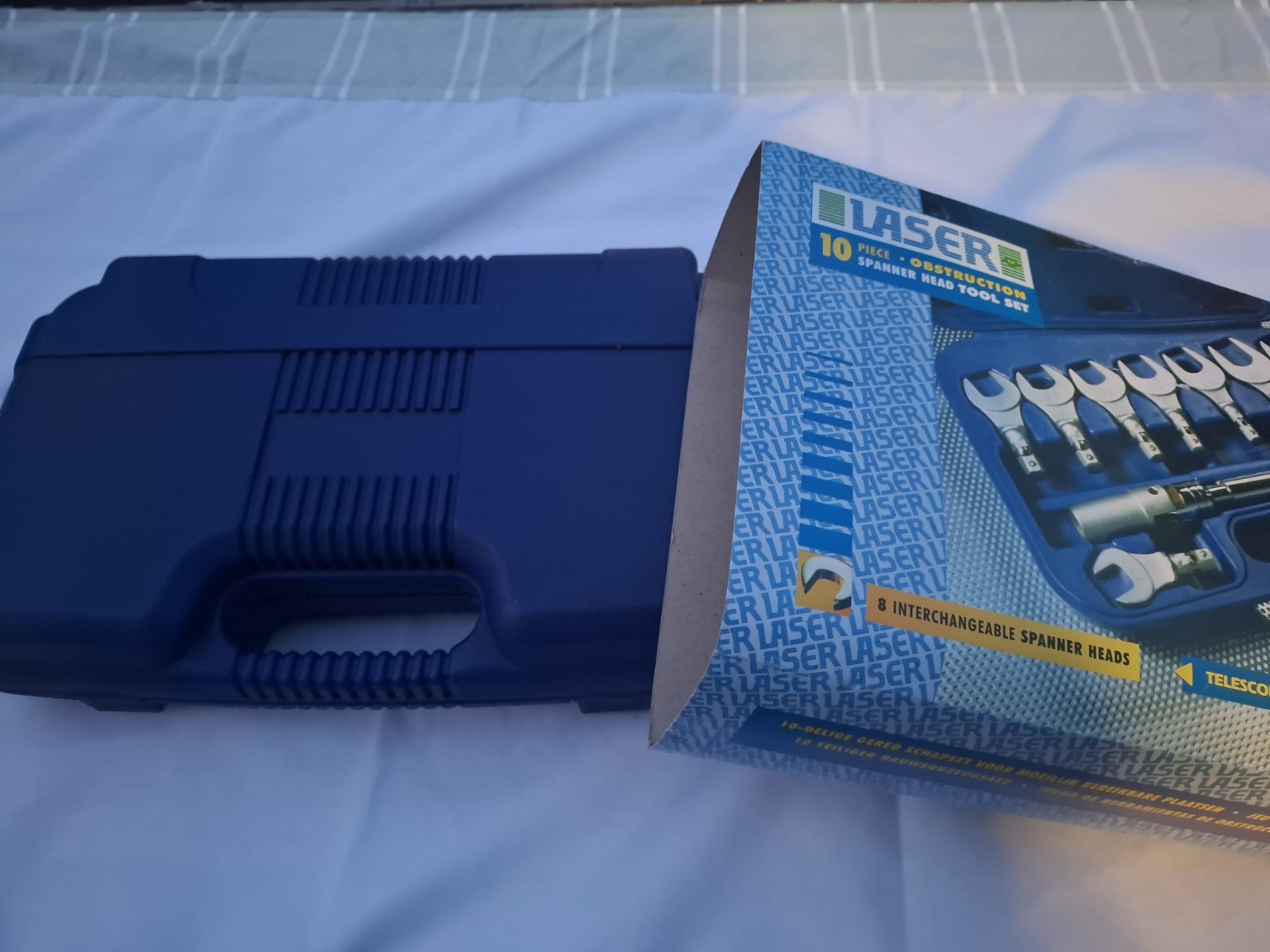 Boxed NOS LASER 10 piece obstruction spanner head tool set Never Used