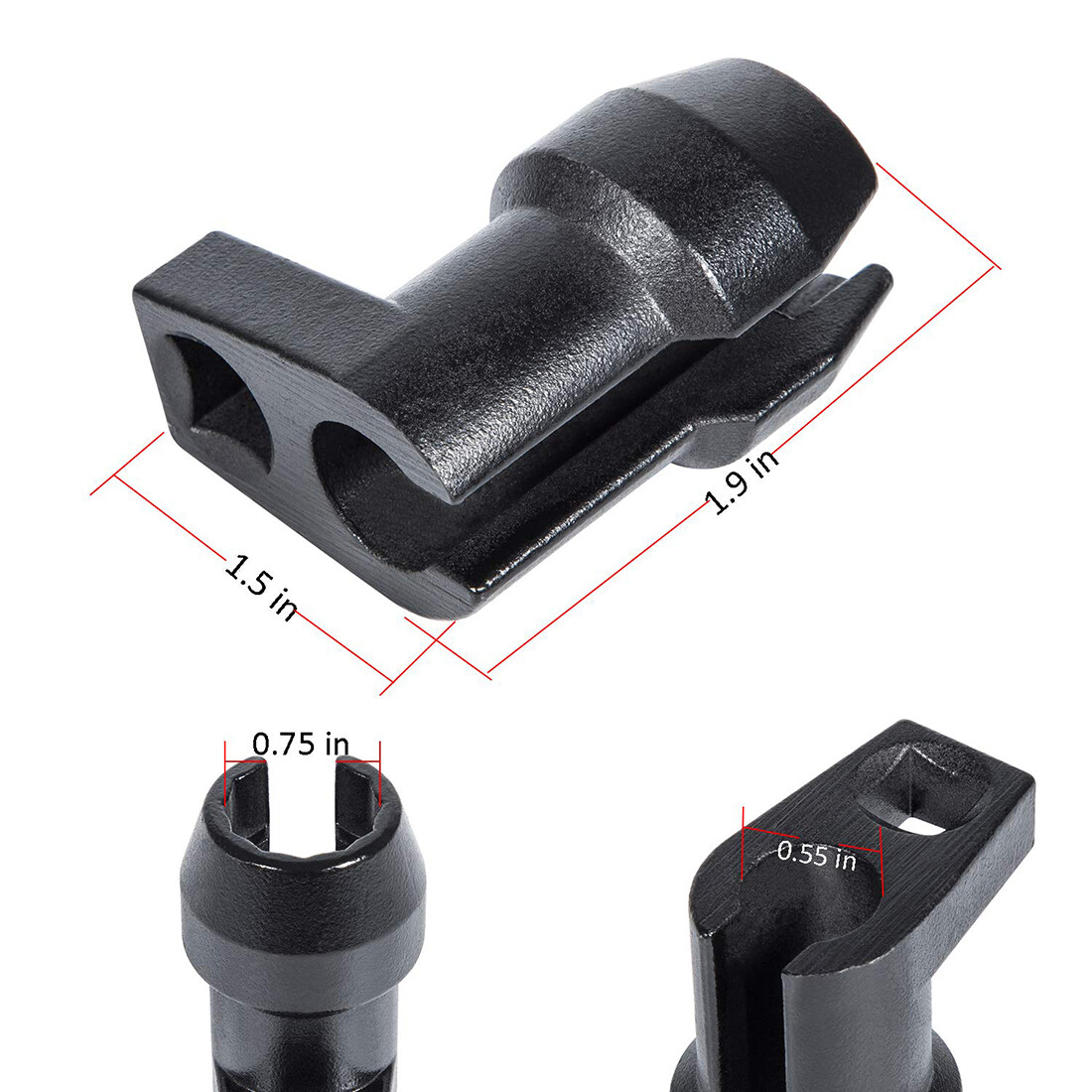 2PCS Fuel Injector Line Socket Crows Foot Flare Nut Sl11400 for Ford 6.7L Diesel